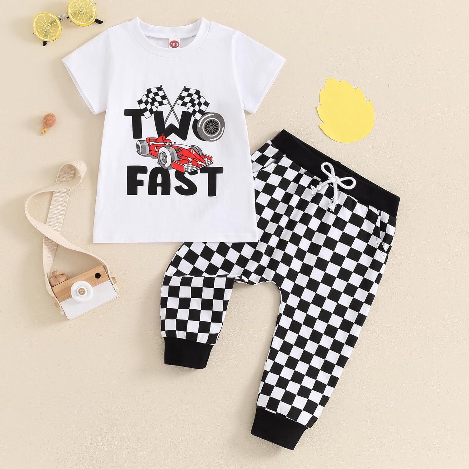 Durable Race Car Outfit for Baby Boys