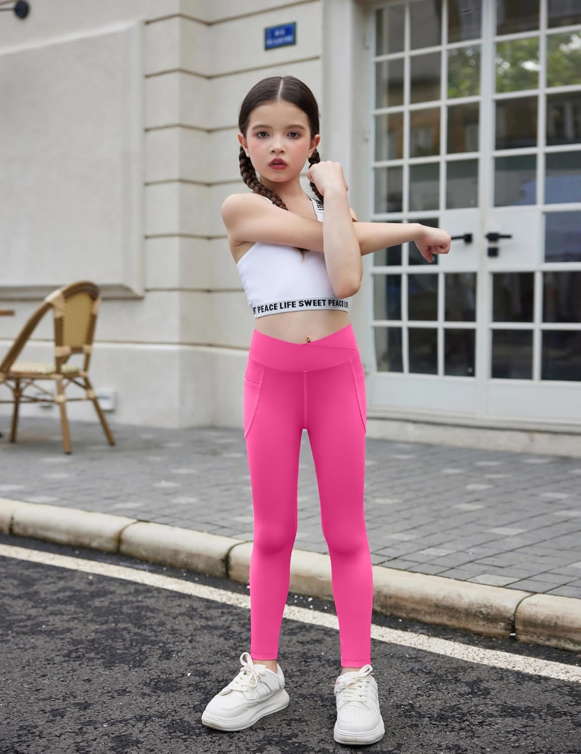 Zacletre Girls Athletic Leggings