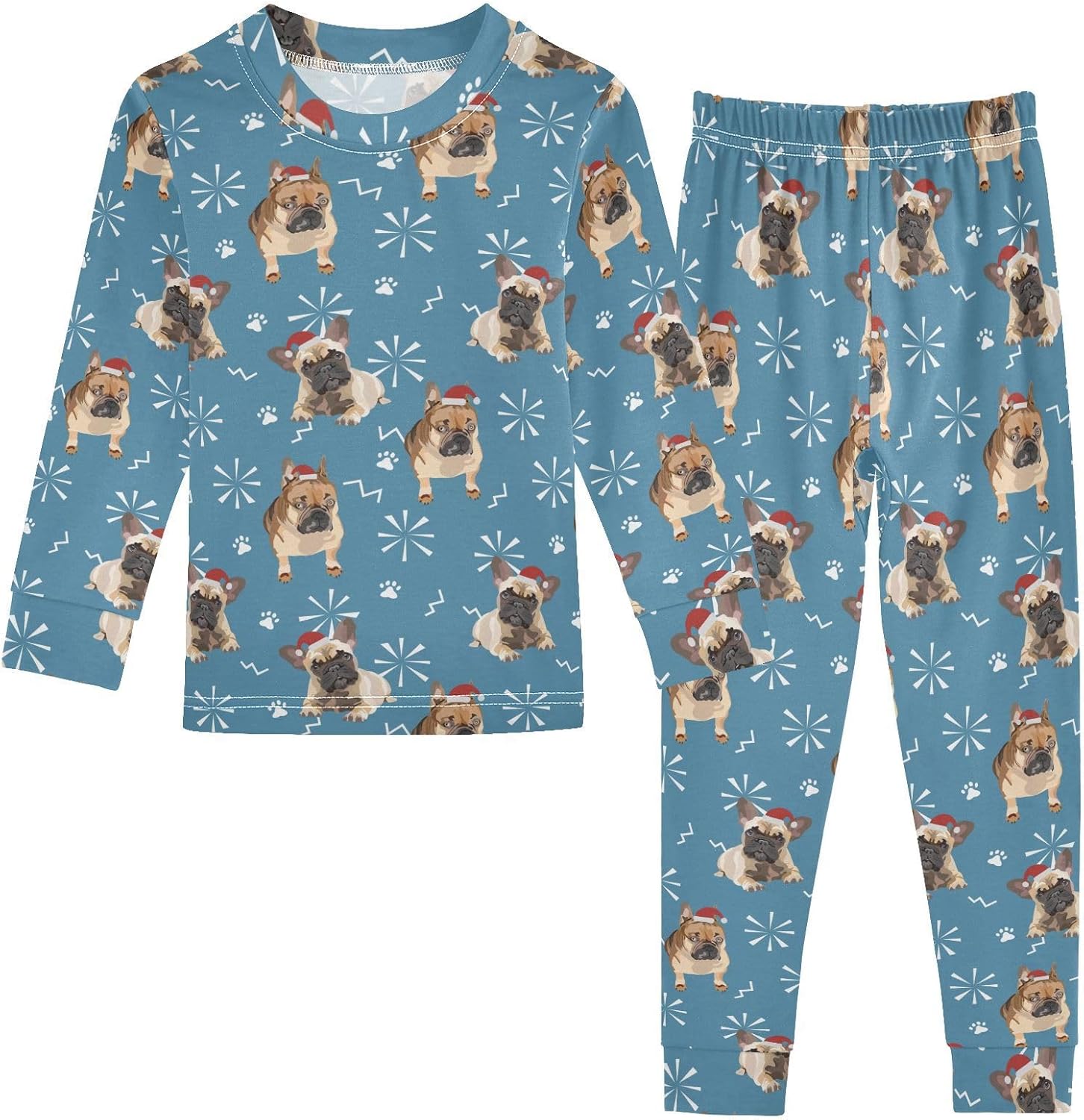 WIFIU Pajama Sets - Soft Cotton Long Sleeves Size 18M-8Y