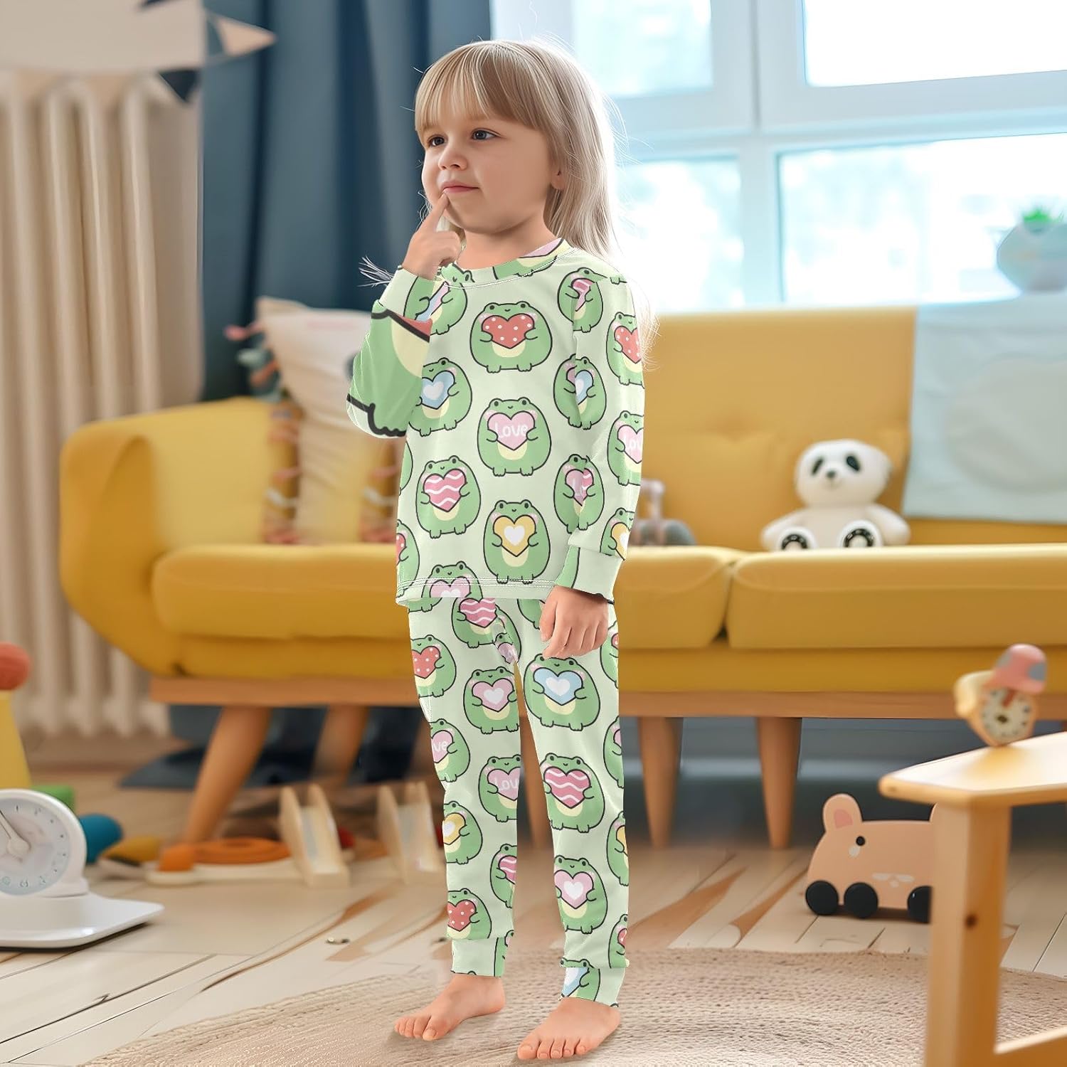 WIFIU Pajama Set for Kids 18M-8Y Soft Cotton 2 Piece