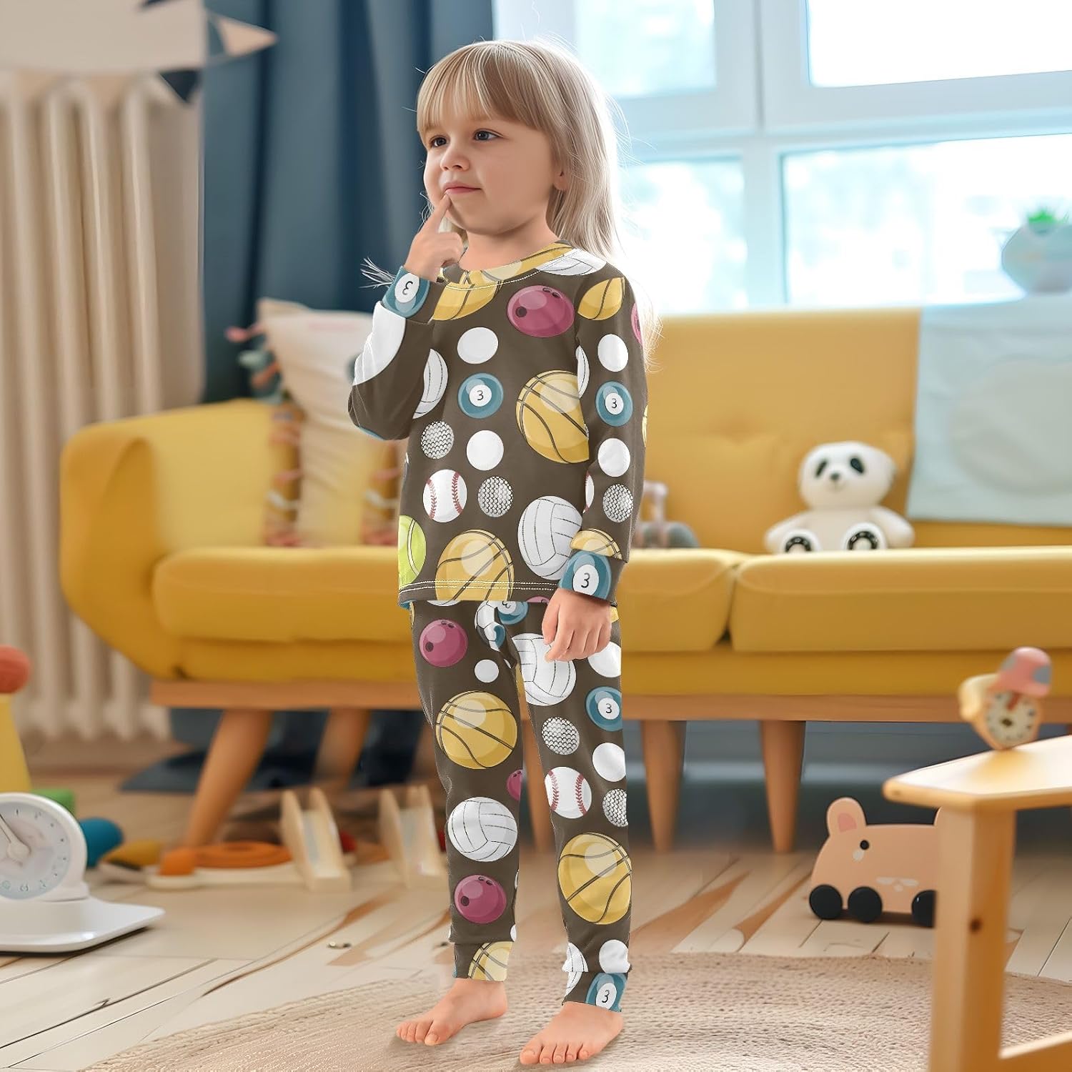 WIFIU Pajamas Soft Cotton Sleepwear for Kids 18M-8Y