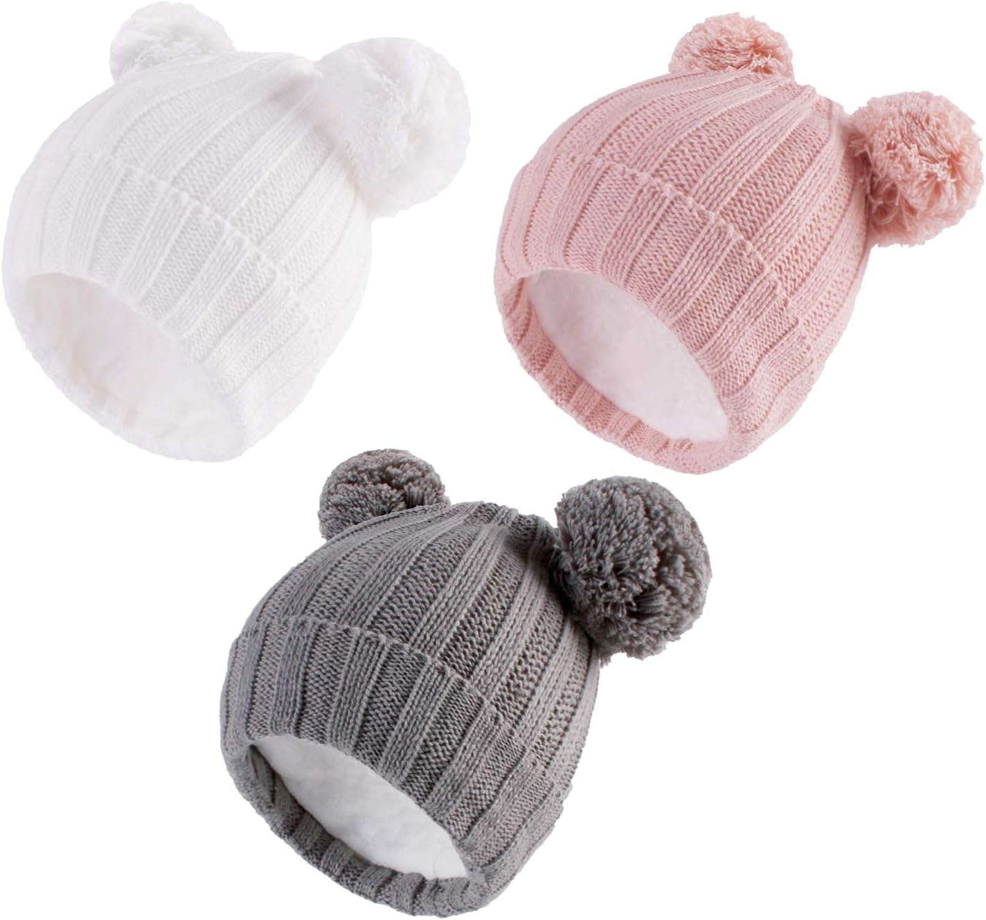 LANGZHEN Winter Knitted Baby Hats
