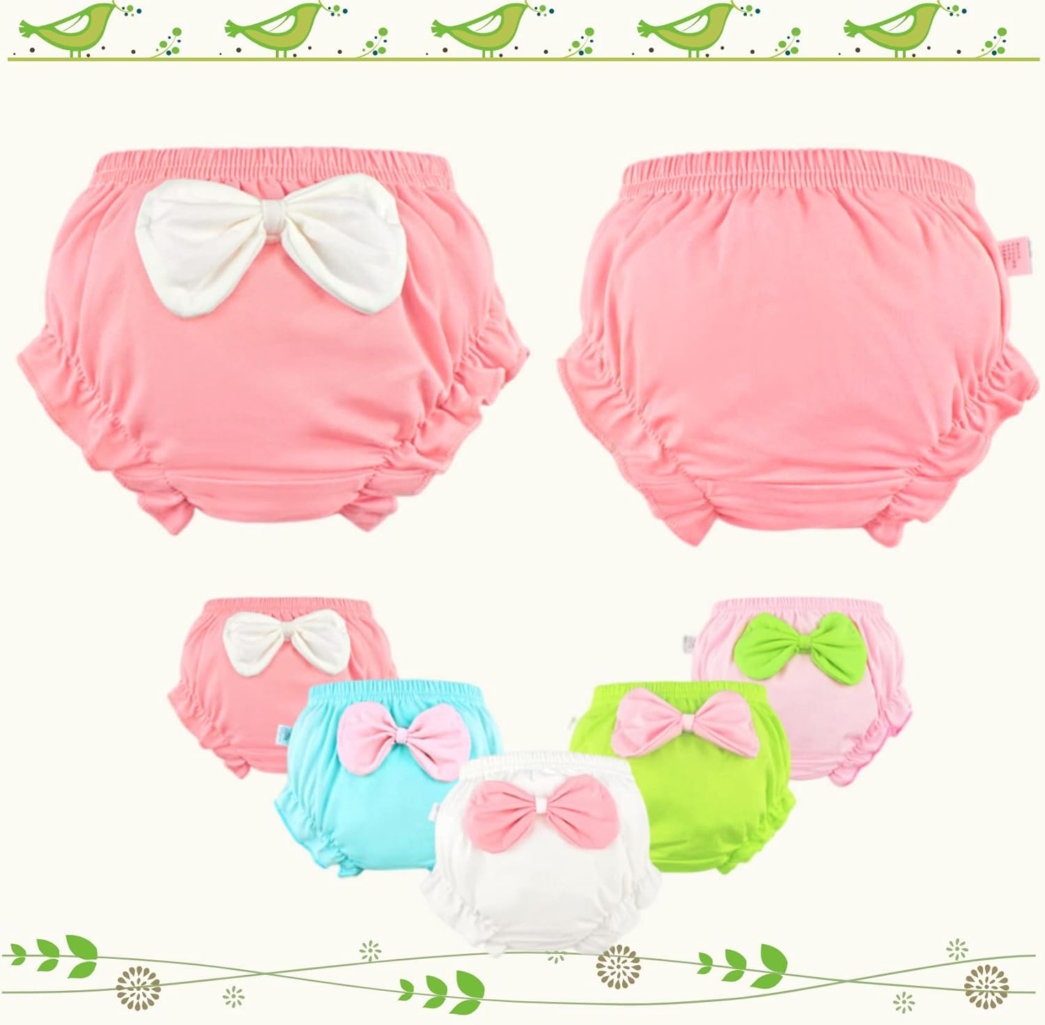 Baby Girls Cotton Bloomers Briefs