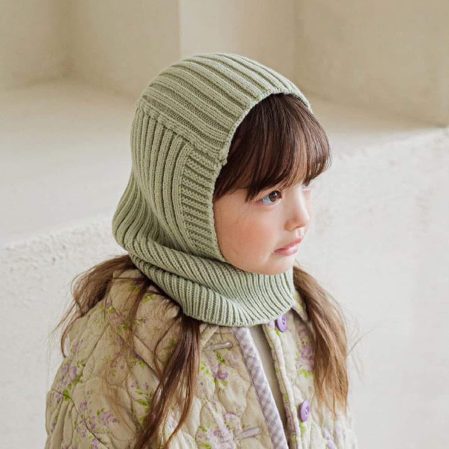 Jellytree Toddler Baby Knit Balaclava Hat Soft Warm Blanket Cover
