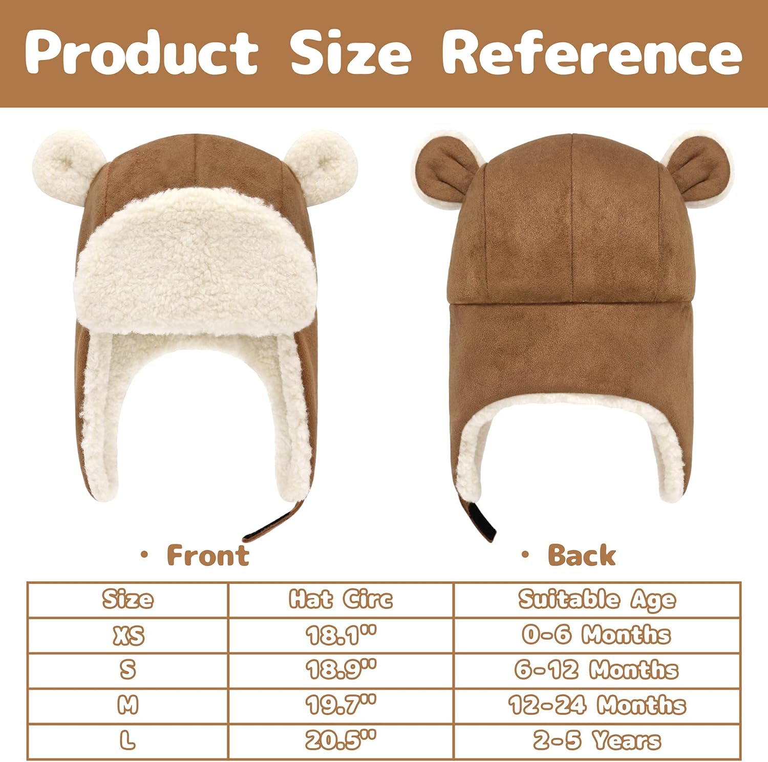 Faux Suede Sherpa Toddler Hat