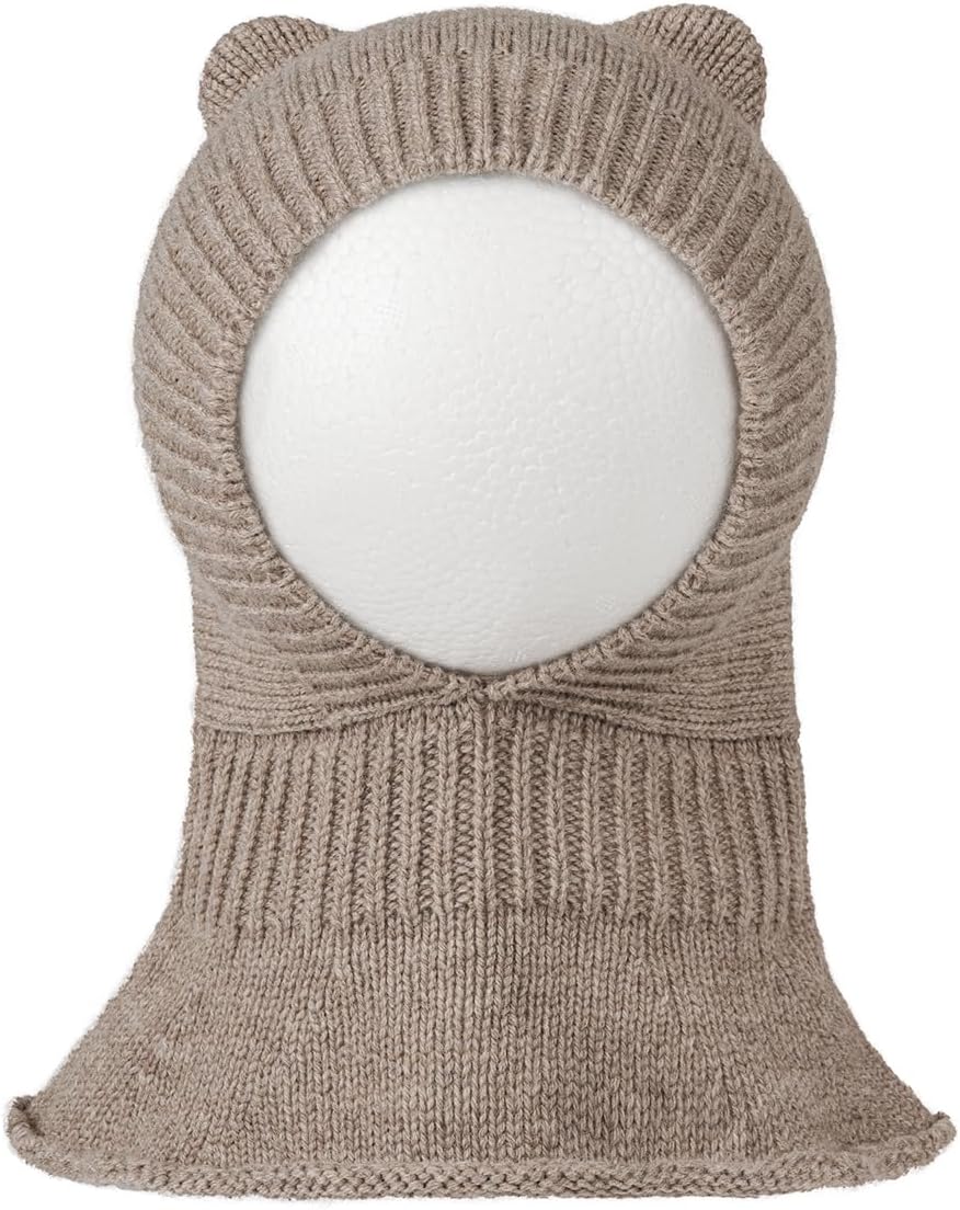 Hoasy Knit Bear Warm Cap for Baby Girls