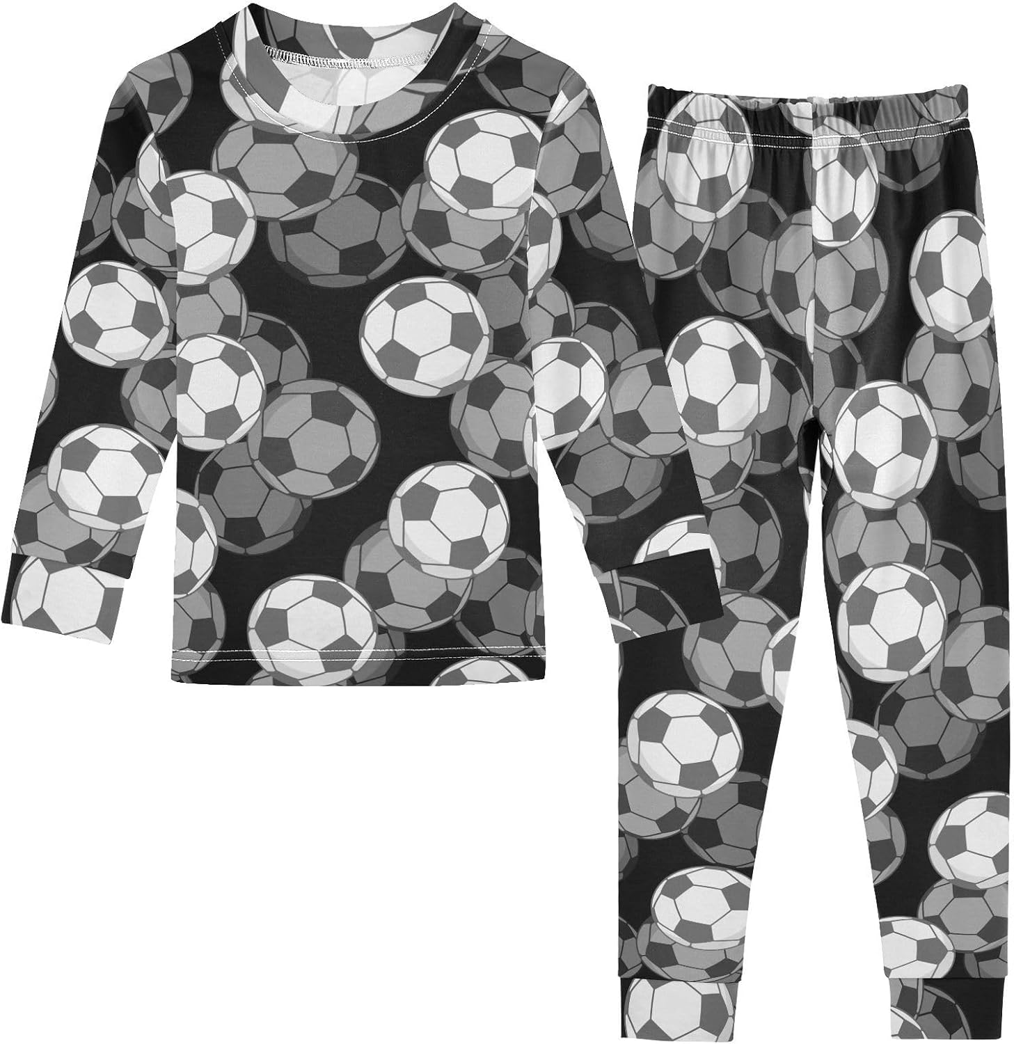 WIFIU 2 Piece Pajama Set for Kids 18M-8Y Soft Cotton Sleepwear