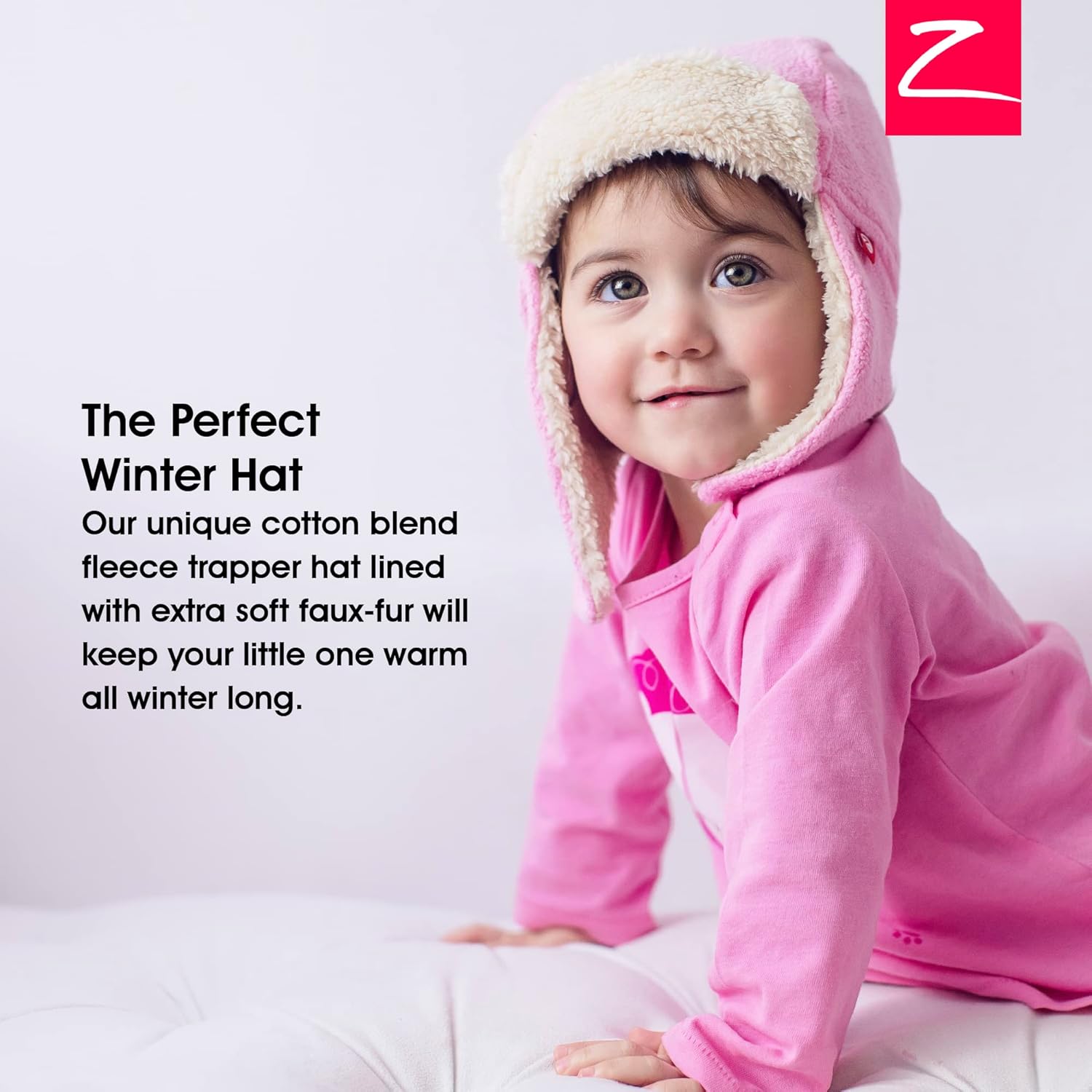 Zutano Cozie Fleece Unisex Toddler and Baby Trapper Hat