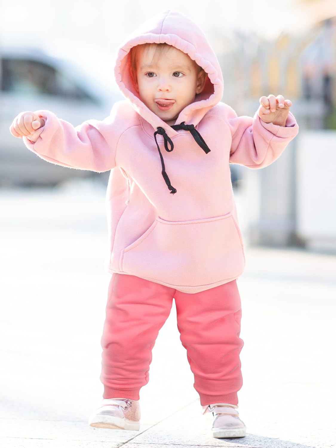 Resinta 3 Pack Toddler and Baby Girls Fleece Sweatpants for Girls