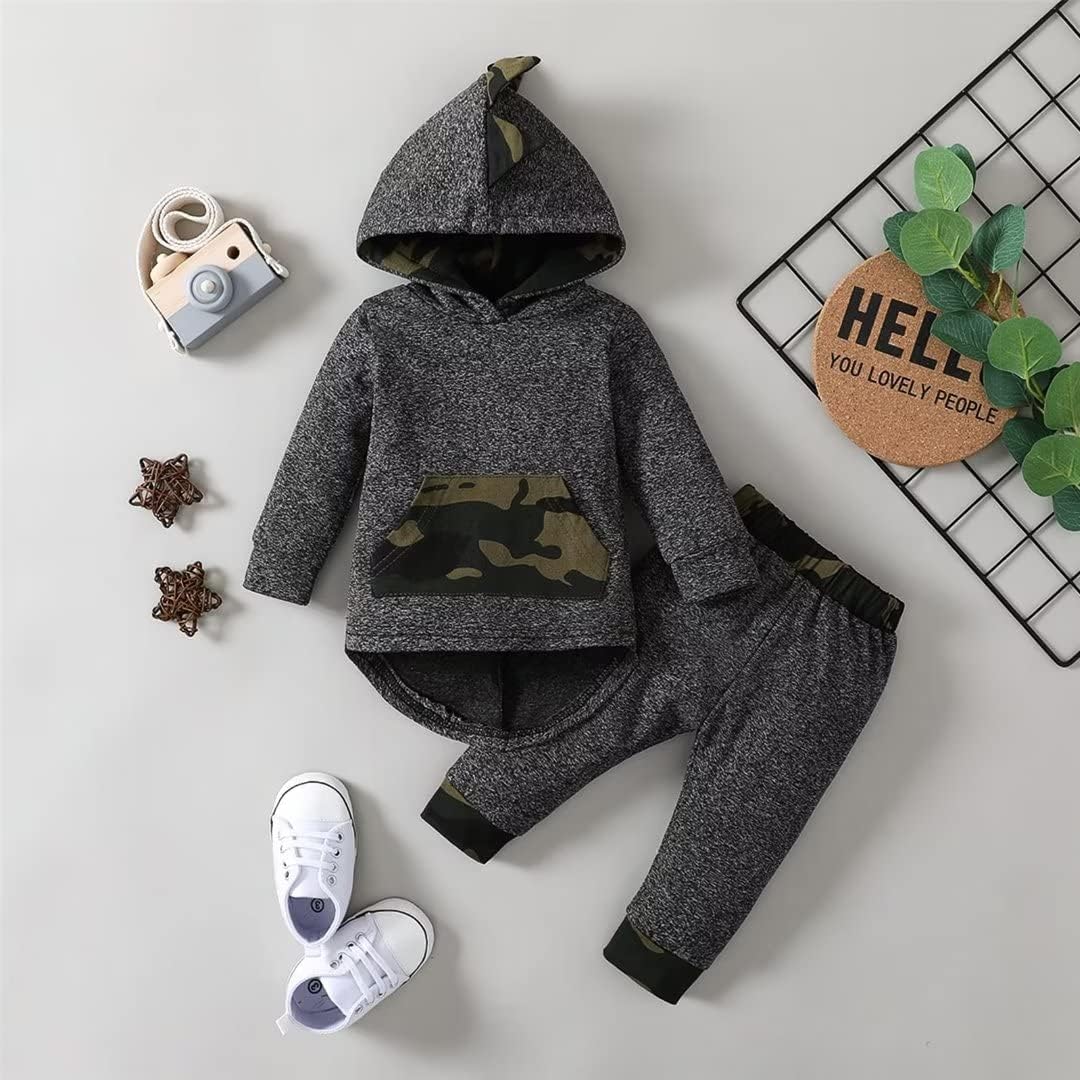 Tepuce Toddler Boys Fall Winter Clothing Set