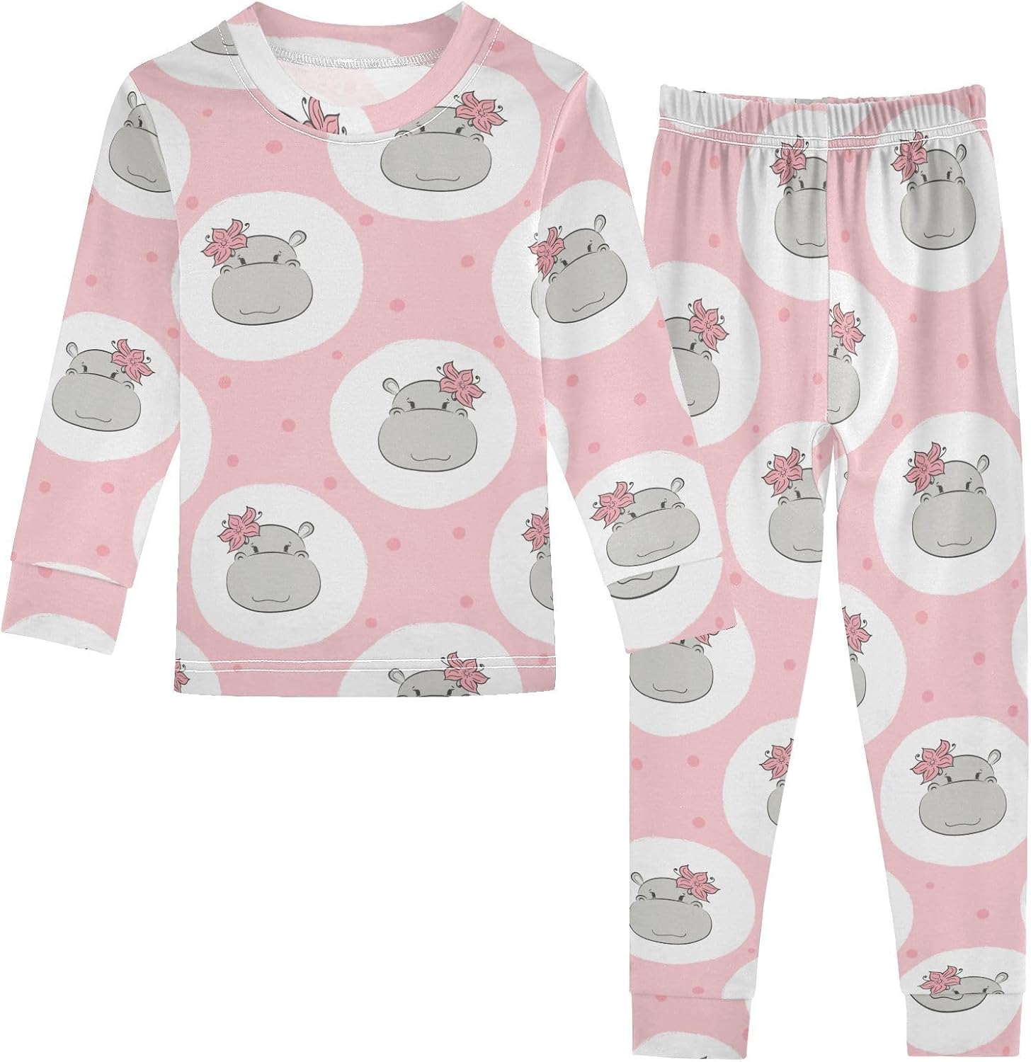 Adorable Long Sleeve Pajama Set for Girls