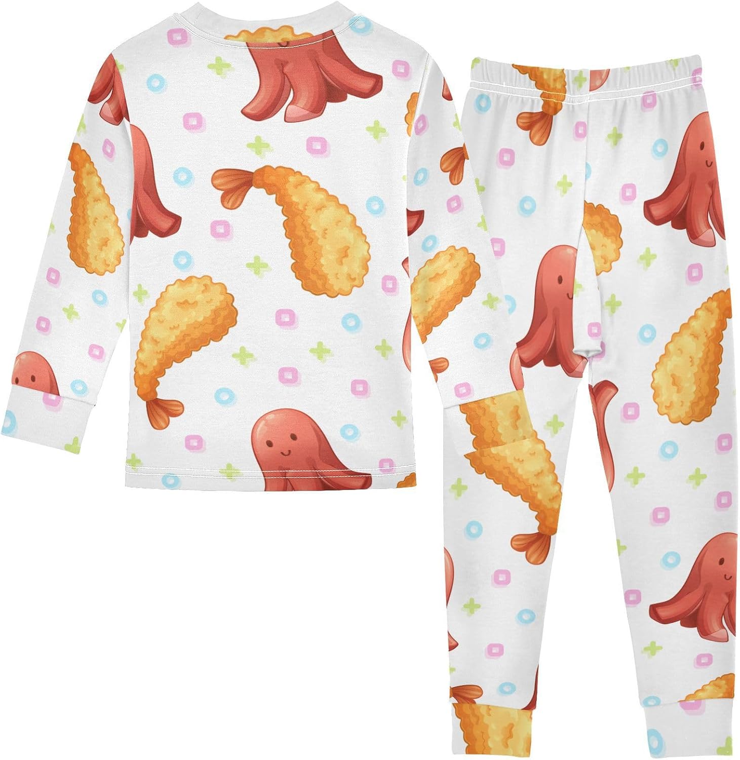 WIFIU Pajama Sets Long Sleeve 2 Piece Sleepwear for Kids