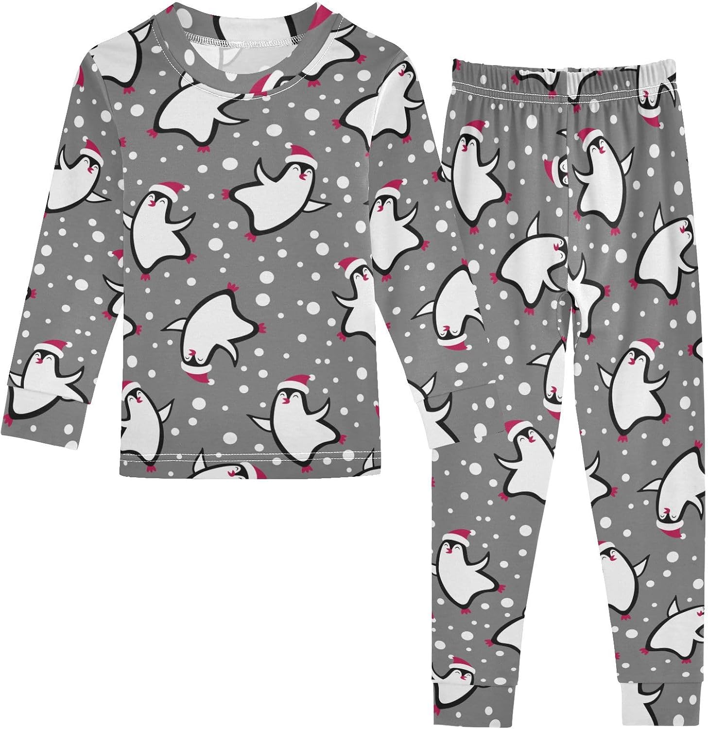 Adorable Long Sleeve Pajama Set for Kids 18M-8Y