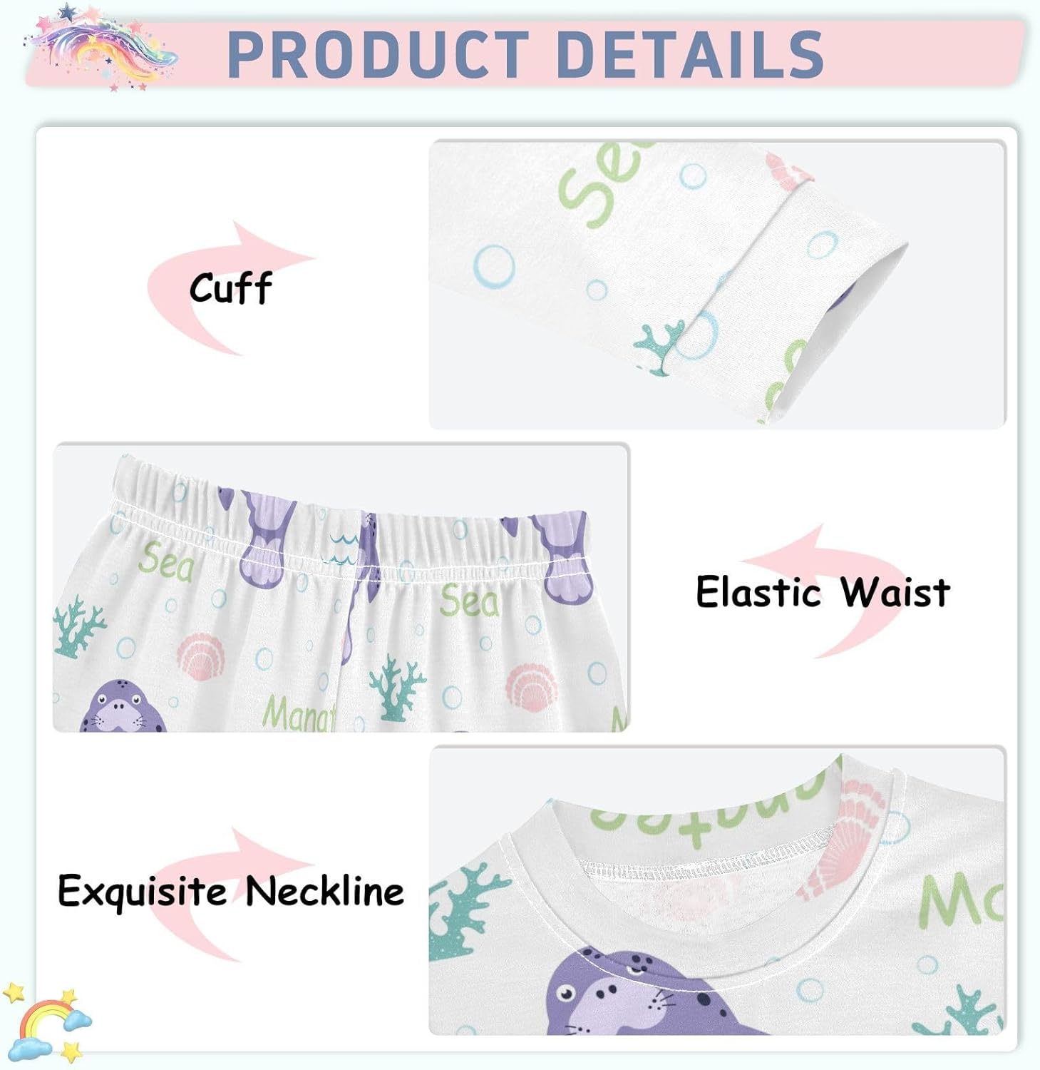 Soft Cotton Pajama Set for Sleep Play - Cute Pajamas for Kids