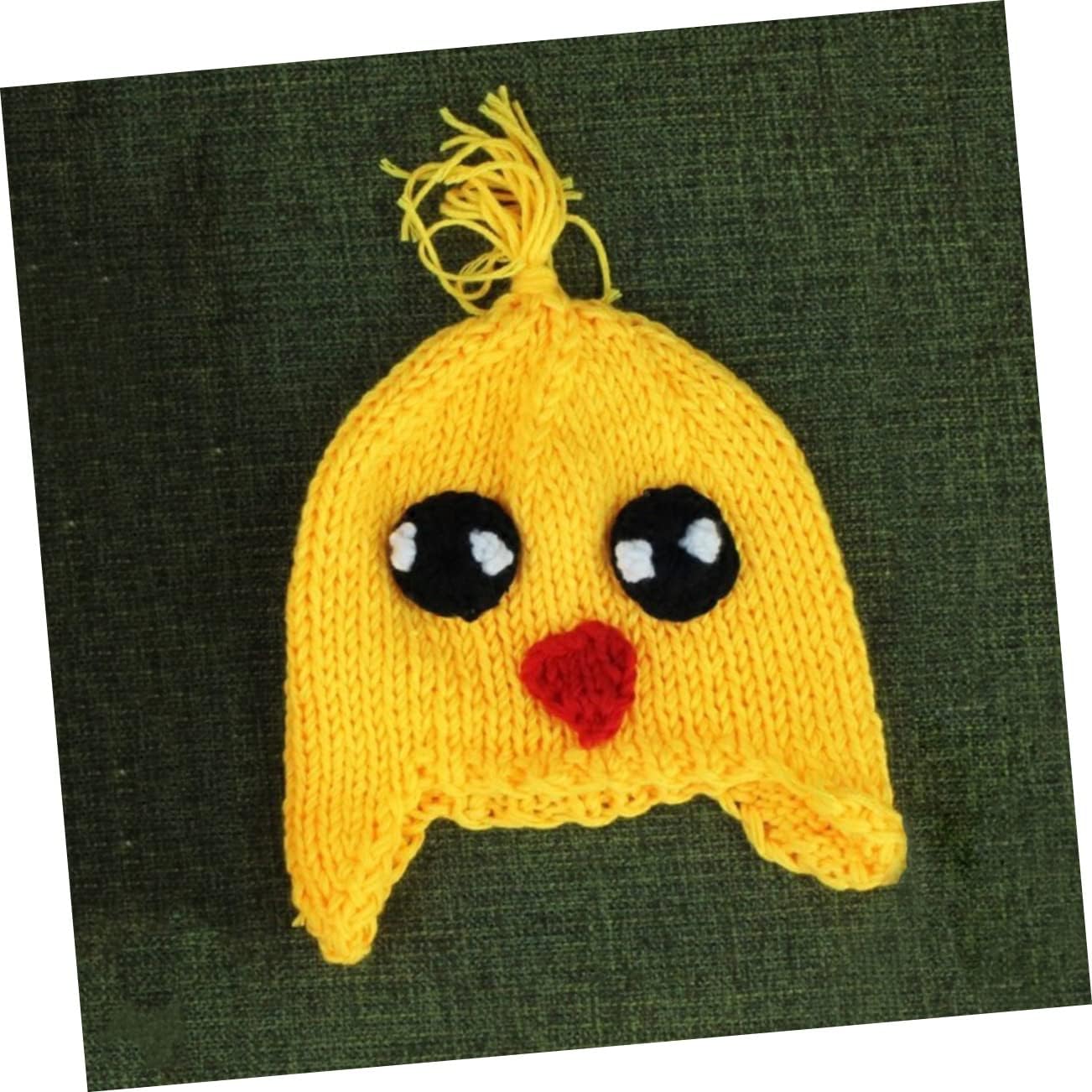 Handmade Baby Hat - Chicken Shape Knitted Cap for Winter