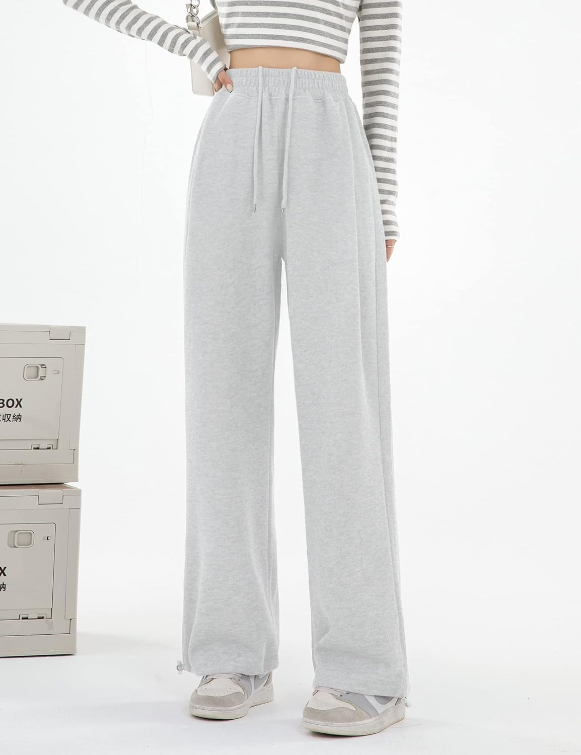 Kiench Girls High-Waisted Joggers