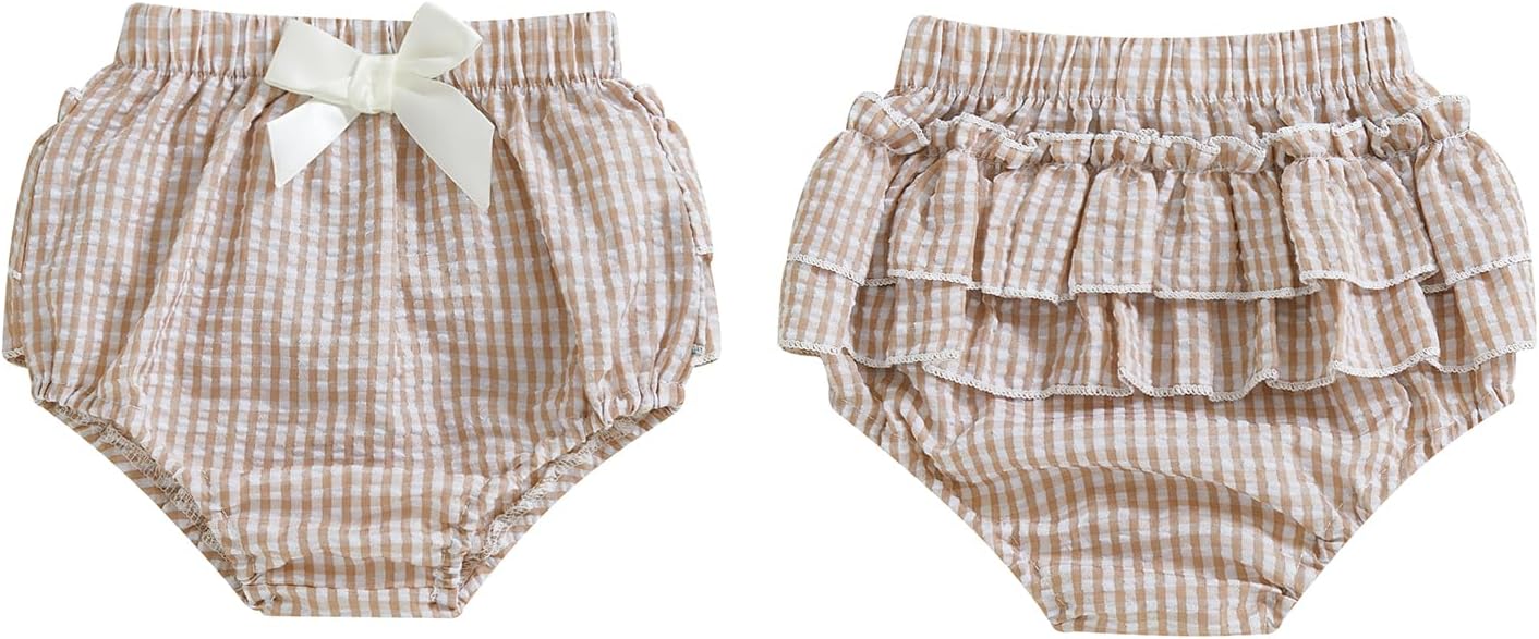Cotton Plaid Bloomers for Babies