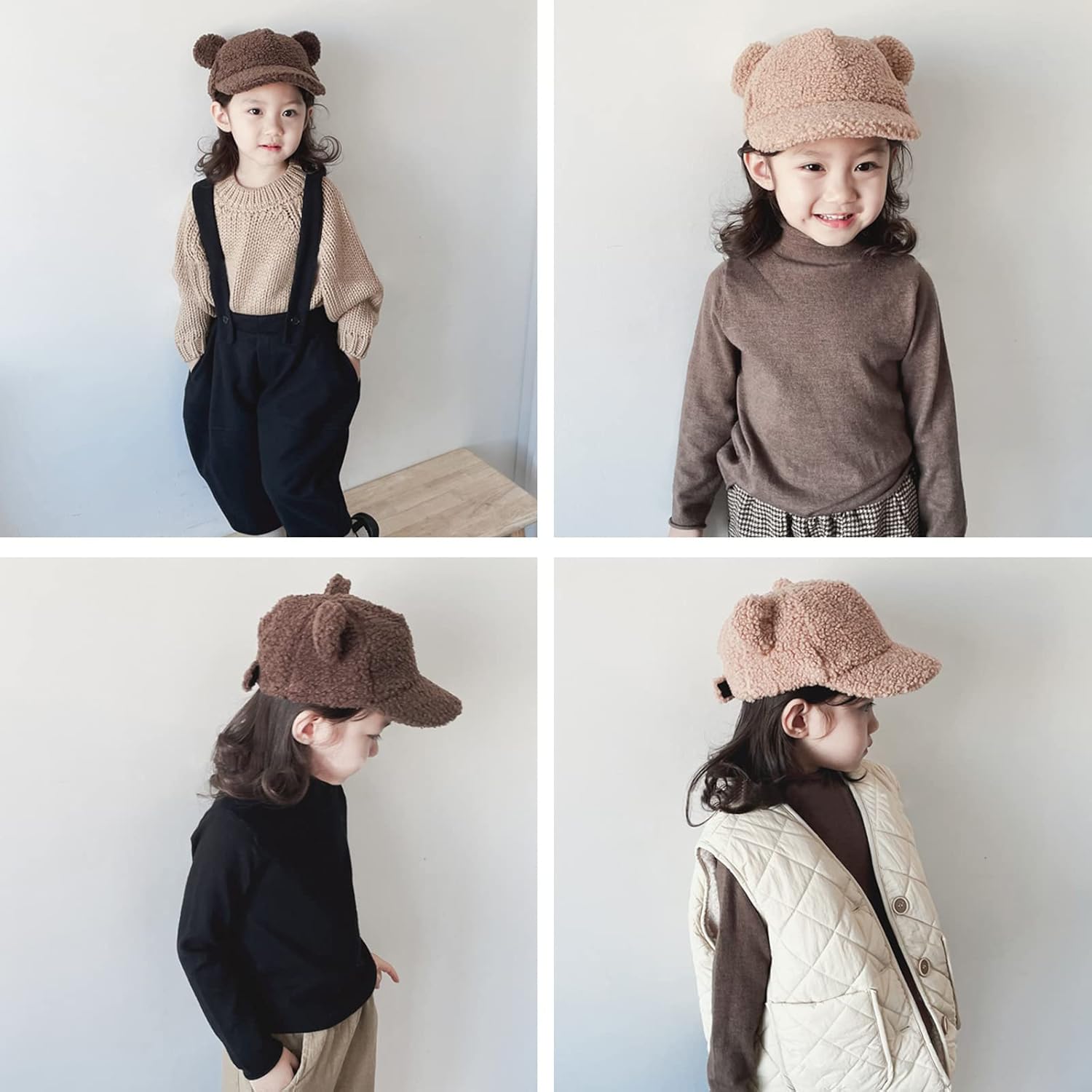 Winter Fleece Baseball Cap for Babies - Soft Warm for Toddler Kids