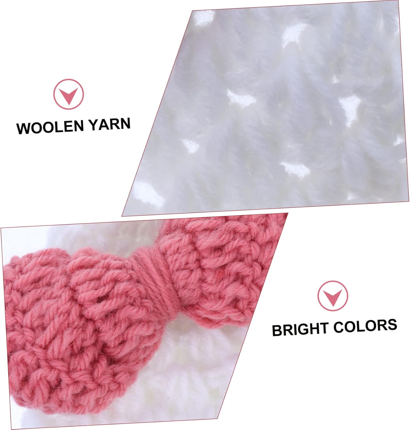 Stylish Knitted Bowknot Hat for Newborn Girls