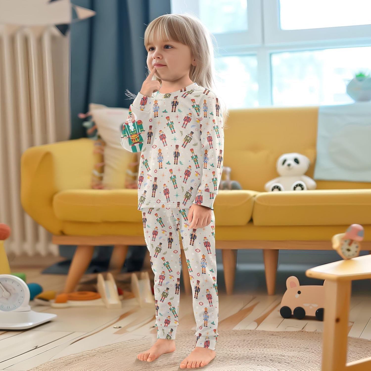Pajama Sets Soft Cotton Spandex Sleepwear for Girls 18M-8Y
