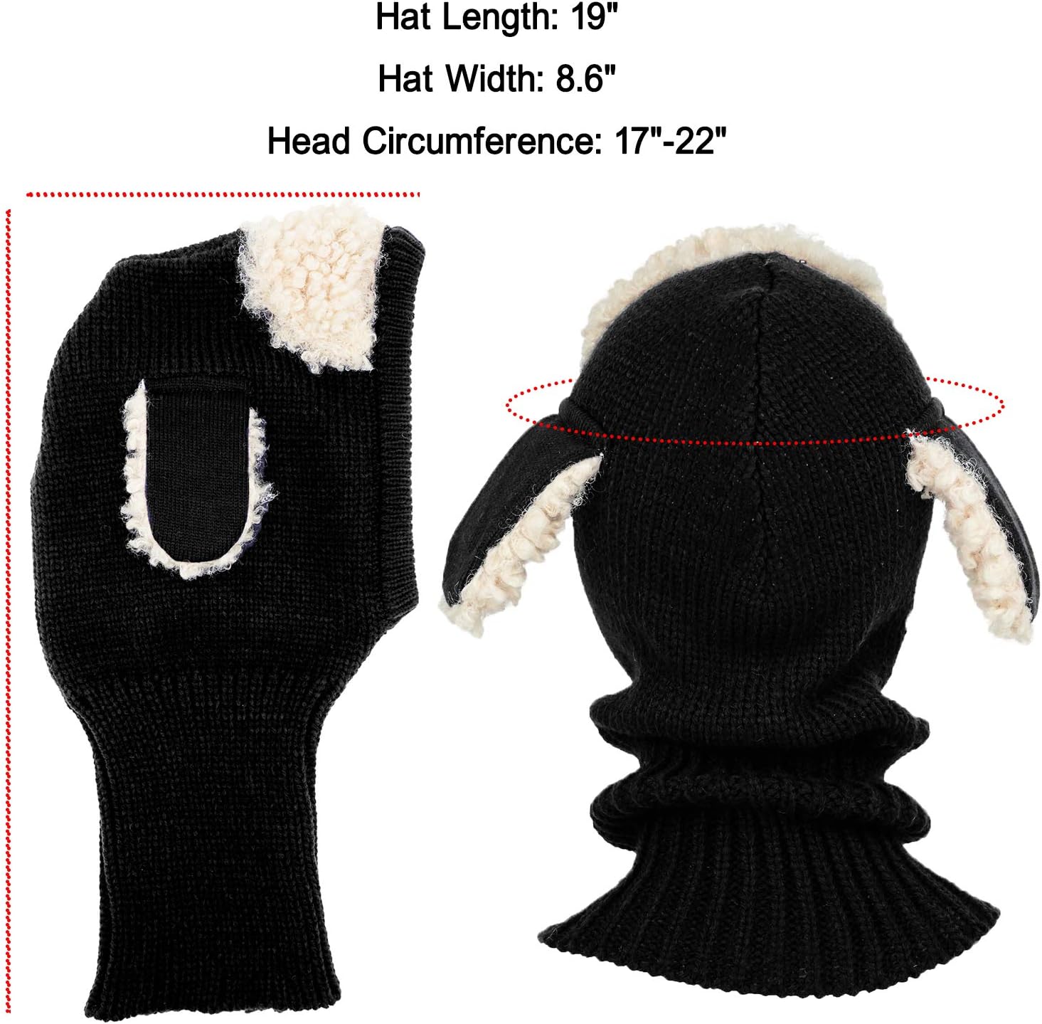 Adorable Cute Baby Boy-Girl Pet Pupils Entangled Knit Cap