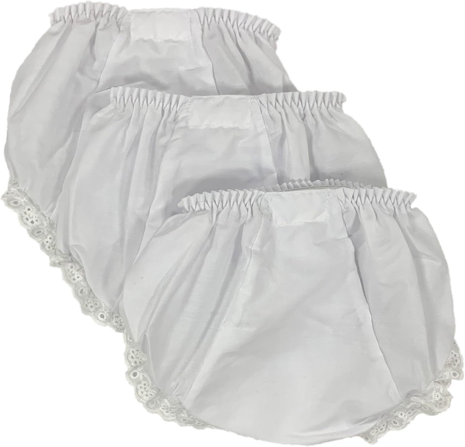 Embroider This - Baby Girls Bloomers Double Seat Diaper Cover Package of 3
