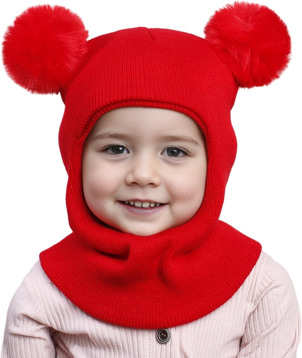 Baby Winter Bear Hat Scarf Set Cozy for Kids