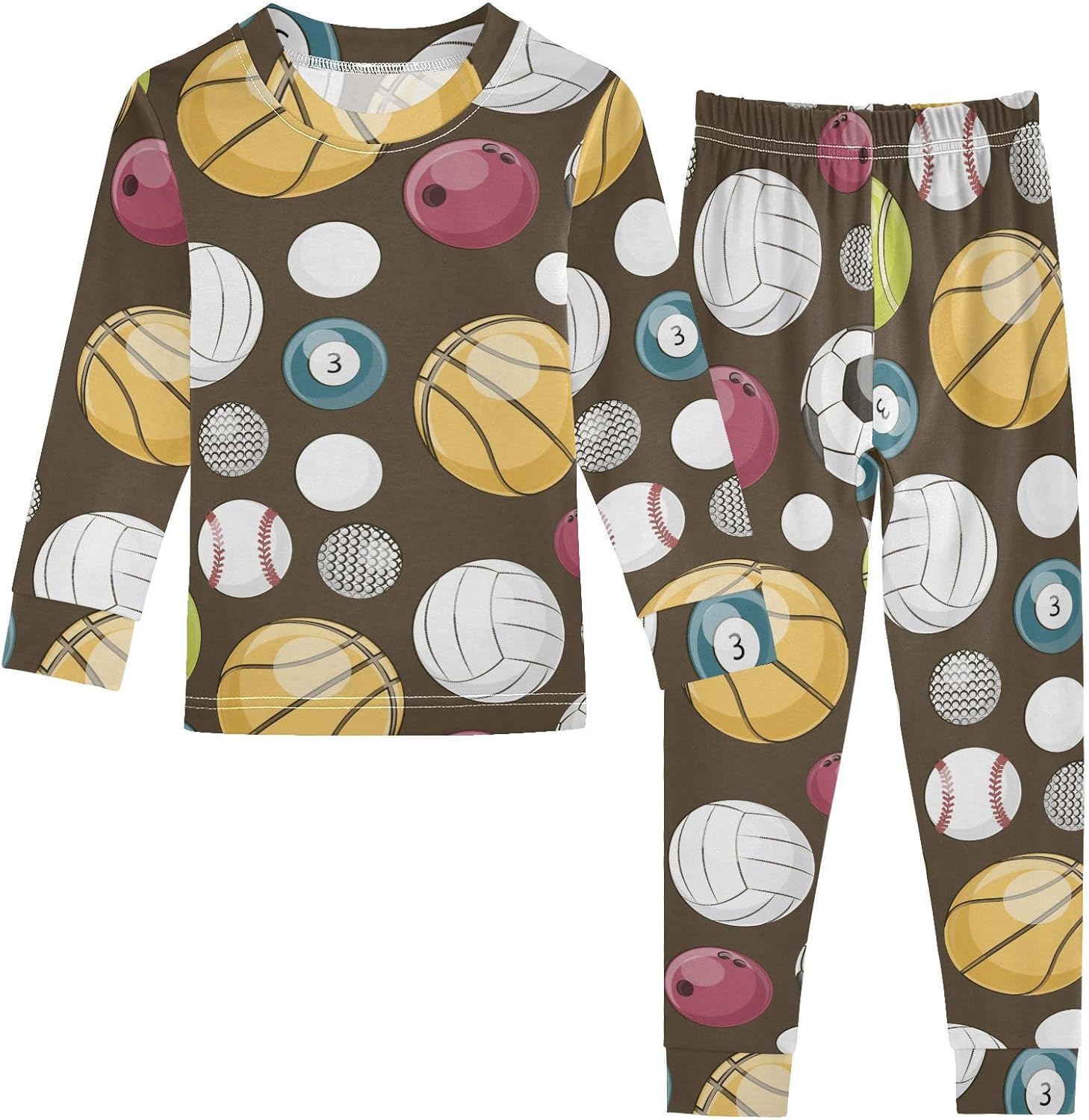 WIFIU Pajamas Soft Cotton Sleepwear for Kids 18M-8Y