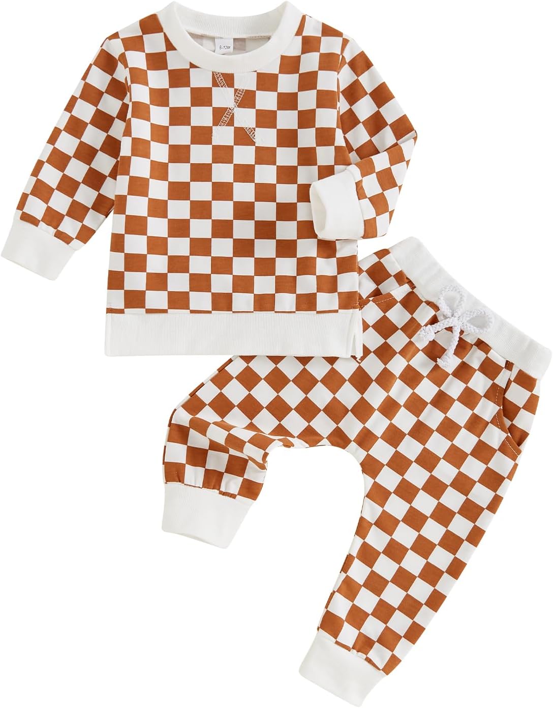 Mamas Boy Winter FallCheckerboard joggersOmqzulams toddler boyscushy comfortable