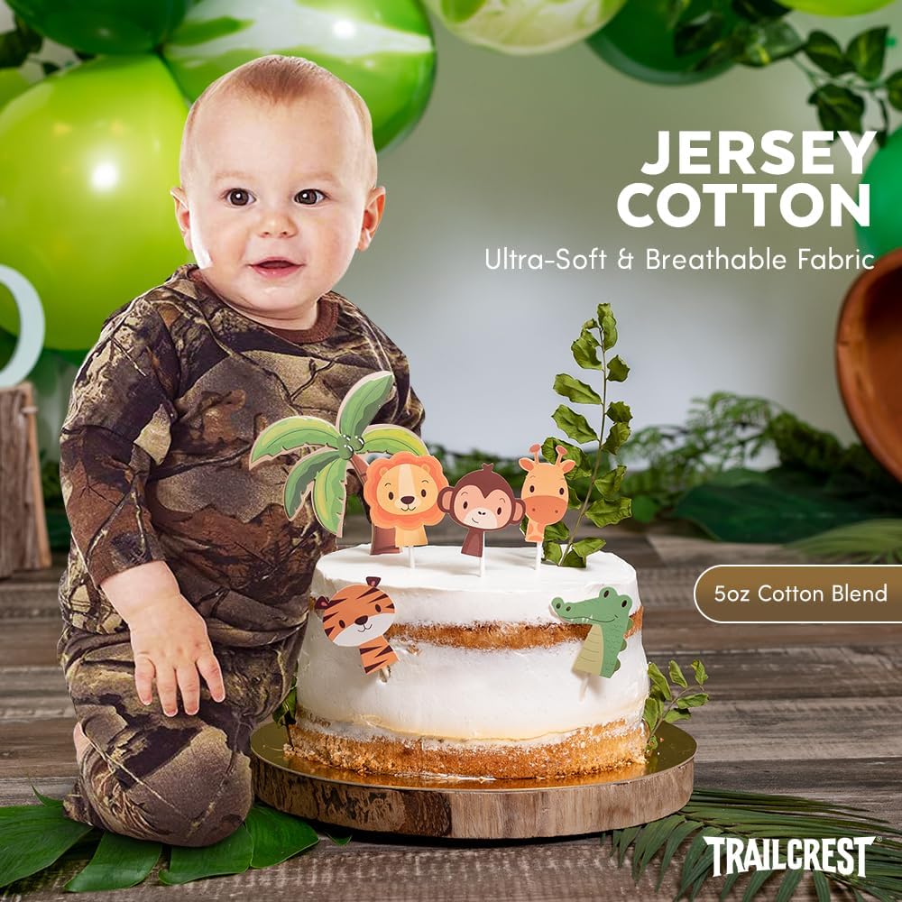 TrailCrest by Treel Toddler Cotton Camo T-Shirt and Pants Set