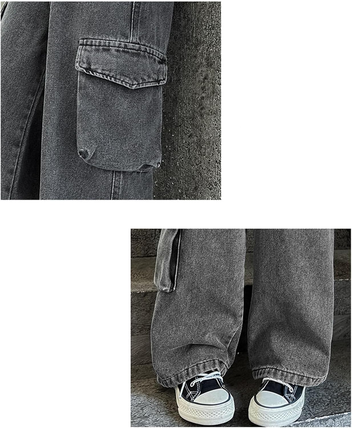 Denim Cargo Pants for Girls - Preppy Trendy and Comfortable