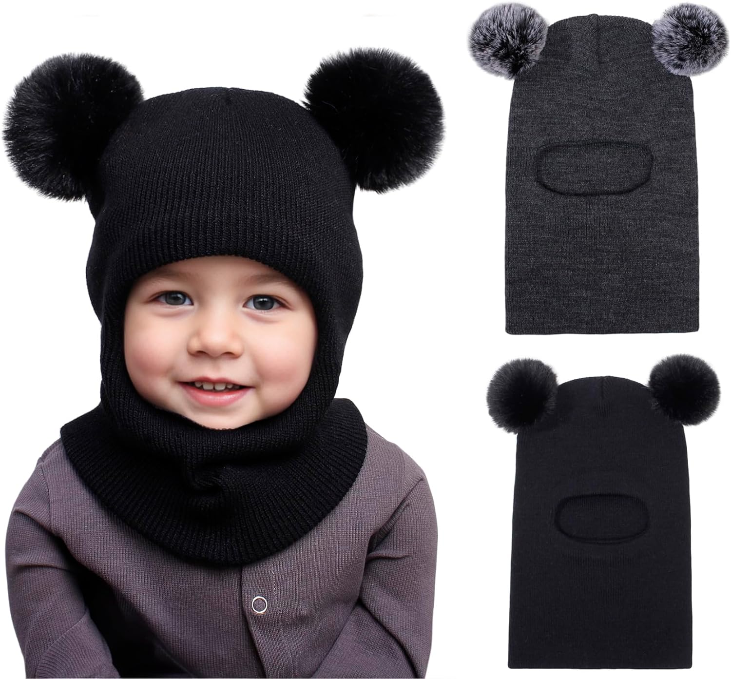 ENBAOHUI Baby Winter Hat Scarf Soft Warm for Kids