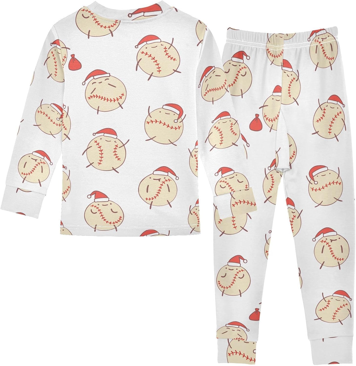 WIFIU Pajama Set Comfortable Long SleeveTOP Pants for Girls 18M-8Y