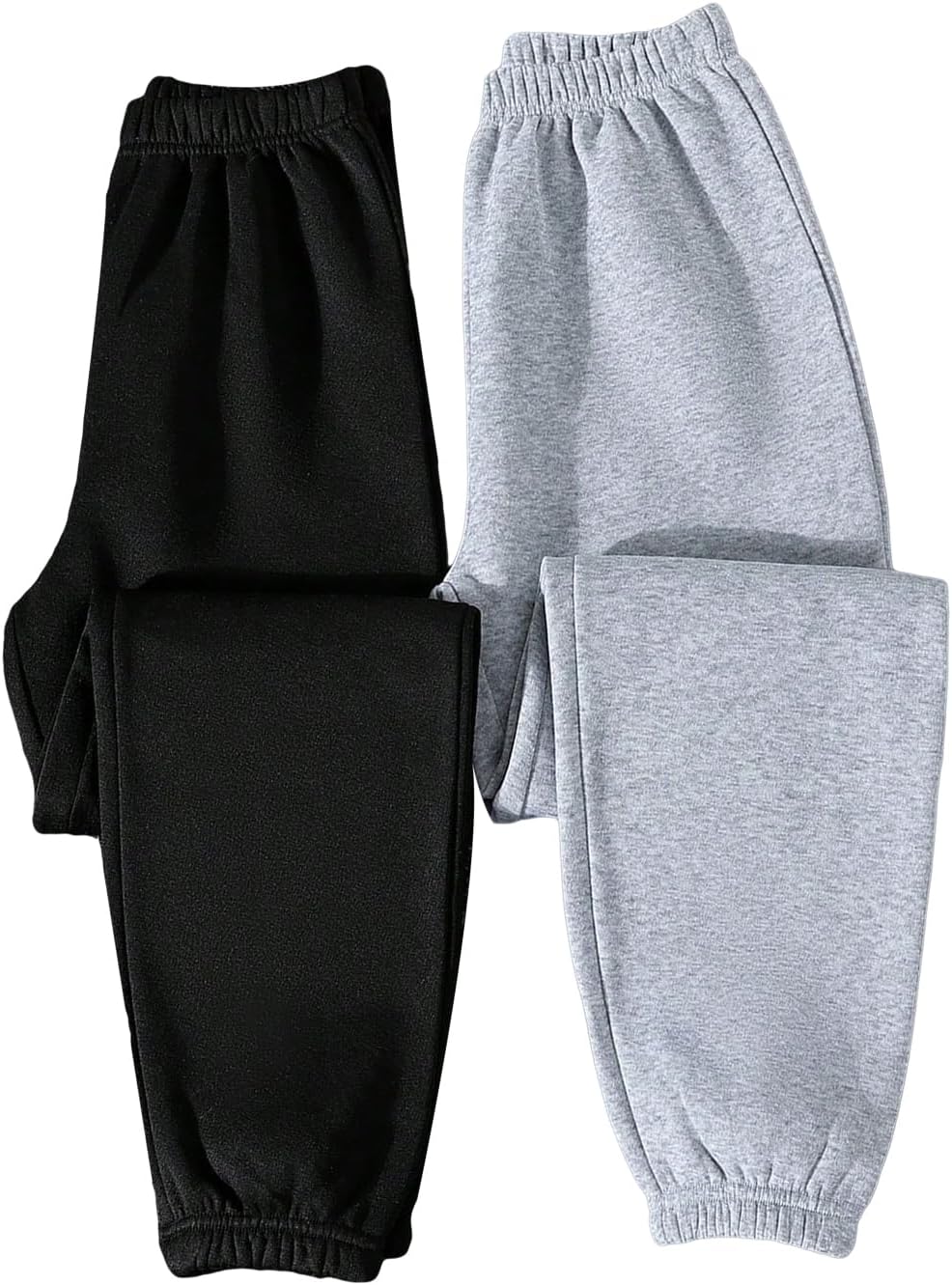 Bold Stylish 2-Piece Elastic Waist Sweatpants Workout Joggers
