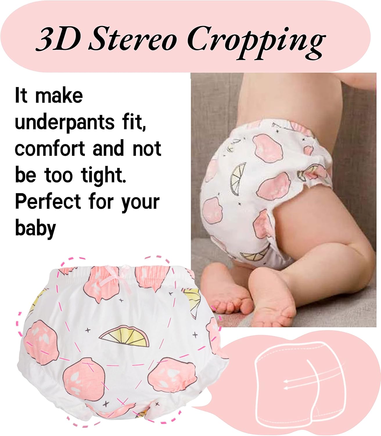 Bloomers Diaper Cover - Soft Cute Breathable for Toddlers