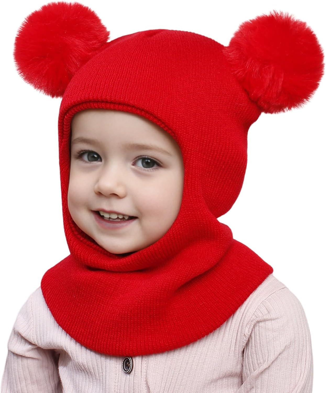 Baby Winter Bear Hat Scarf Set Cozy for Kids