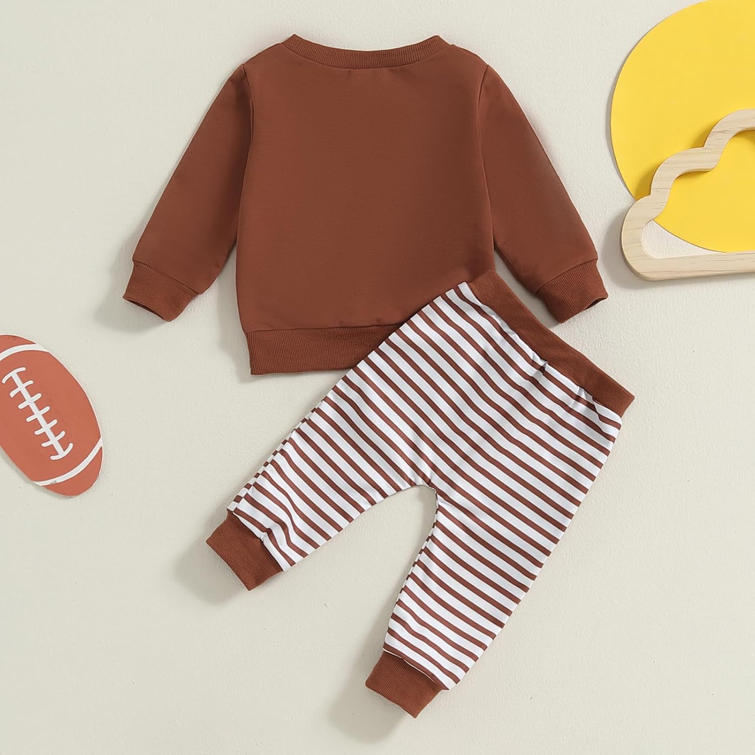 Football Outfit for Baby Boy - Soft Sweatshirt and Pants Set