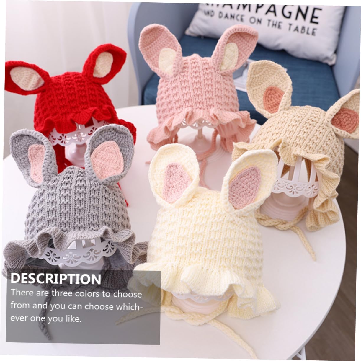 Warm Baby Cozy Beanie Set for 3-6m