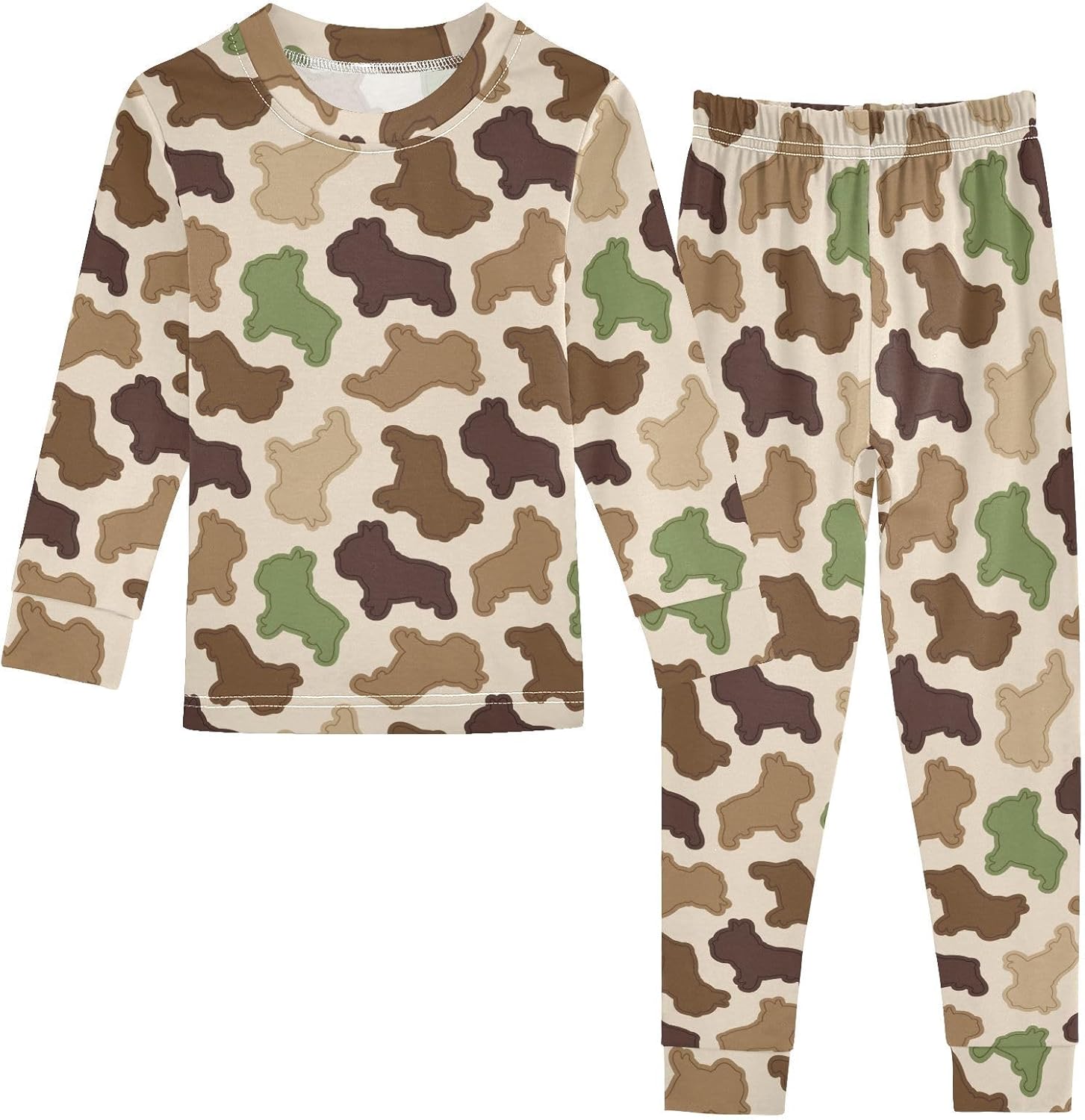 WIFIU Pajama Sets Long Sleeve Sleepwear for Girls