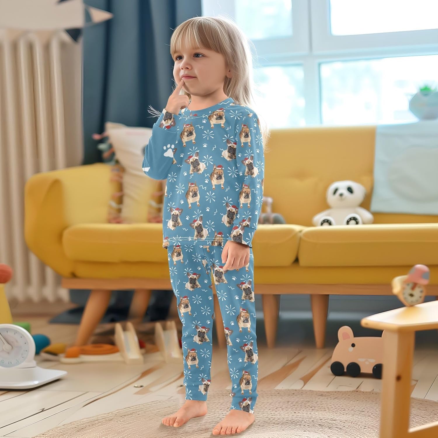 WIFIU Pajama Sets - Soft Cotton Long Sleeves Size 18M-8Y