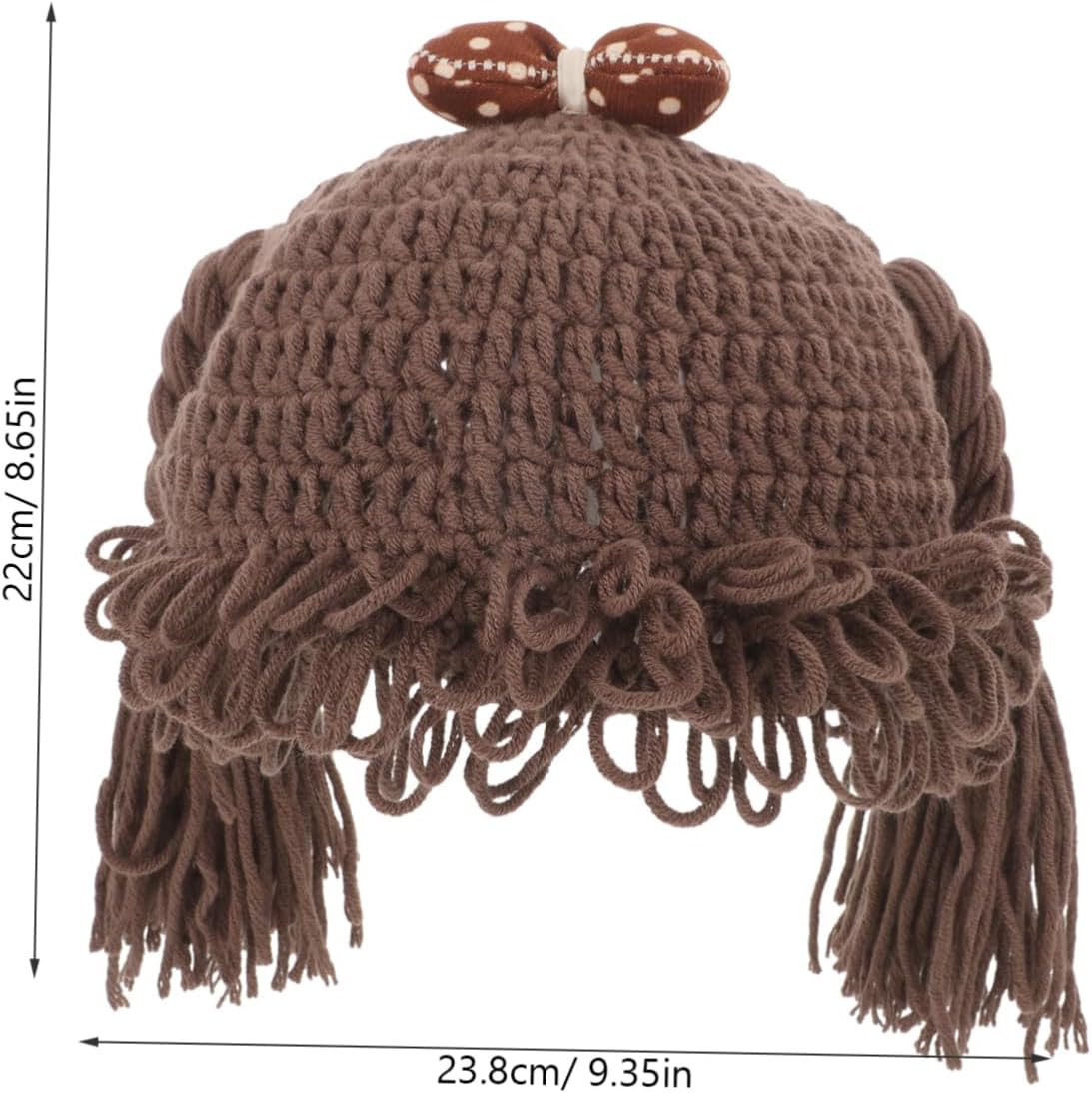 Veemoon Handmade Baby Knitted Winter Warm Braided Hat for Girls