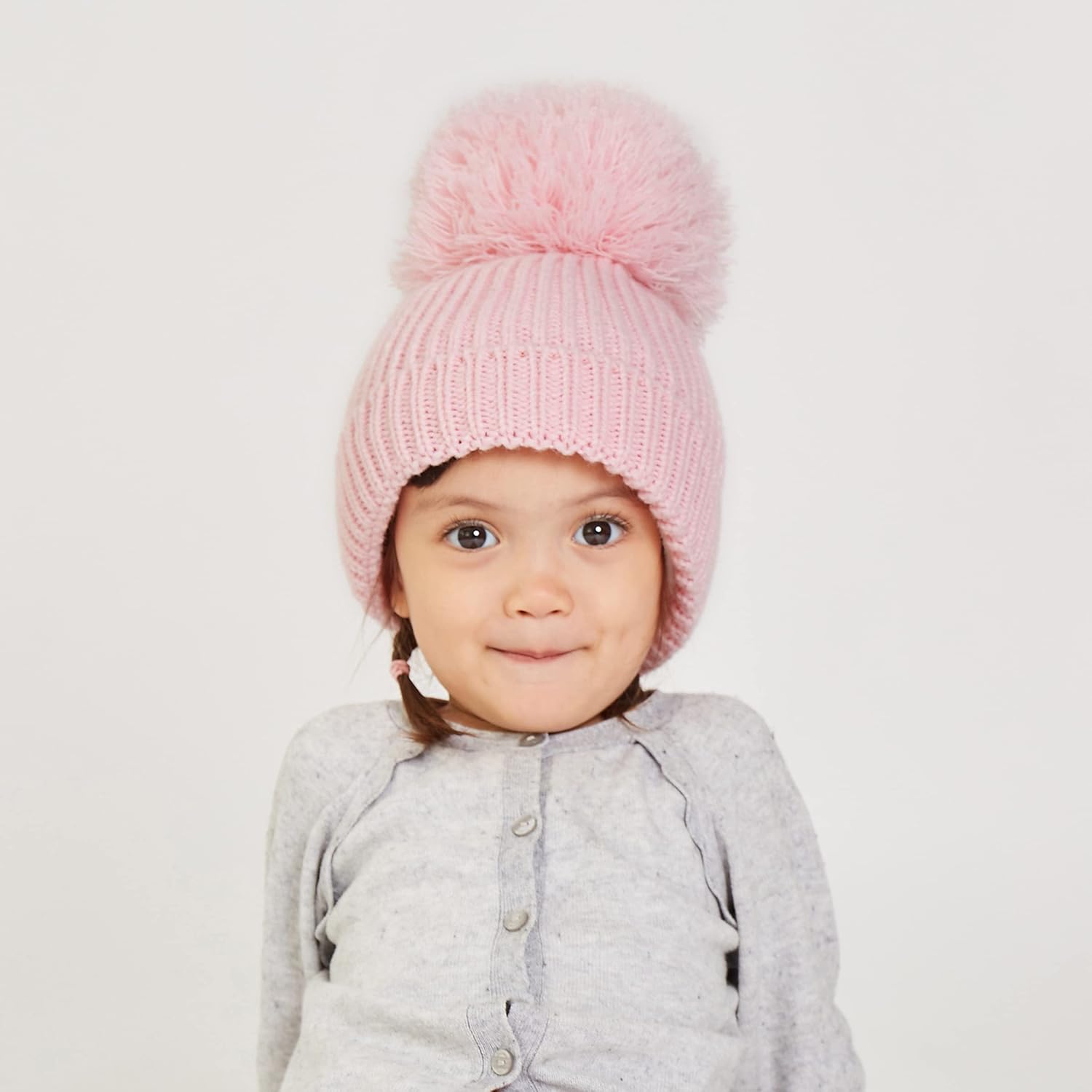 LangZhen Winter Warm Knitted Momial Animal Pattern Baby Winter Hats