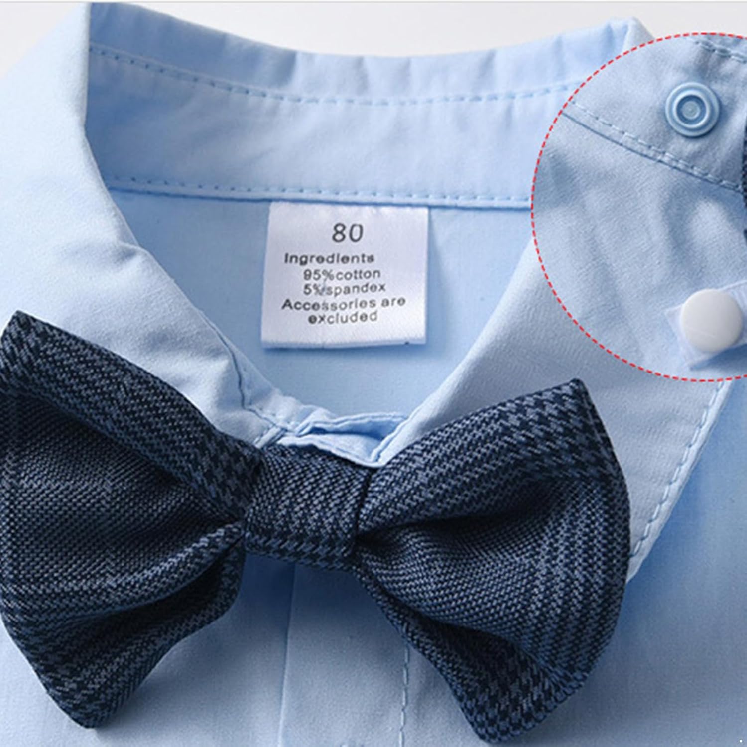 YOOJIA Baby Boys Suit Long Sleeve Bowtie Shirt Vest Pants Set