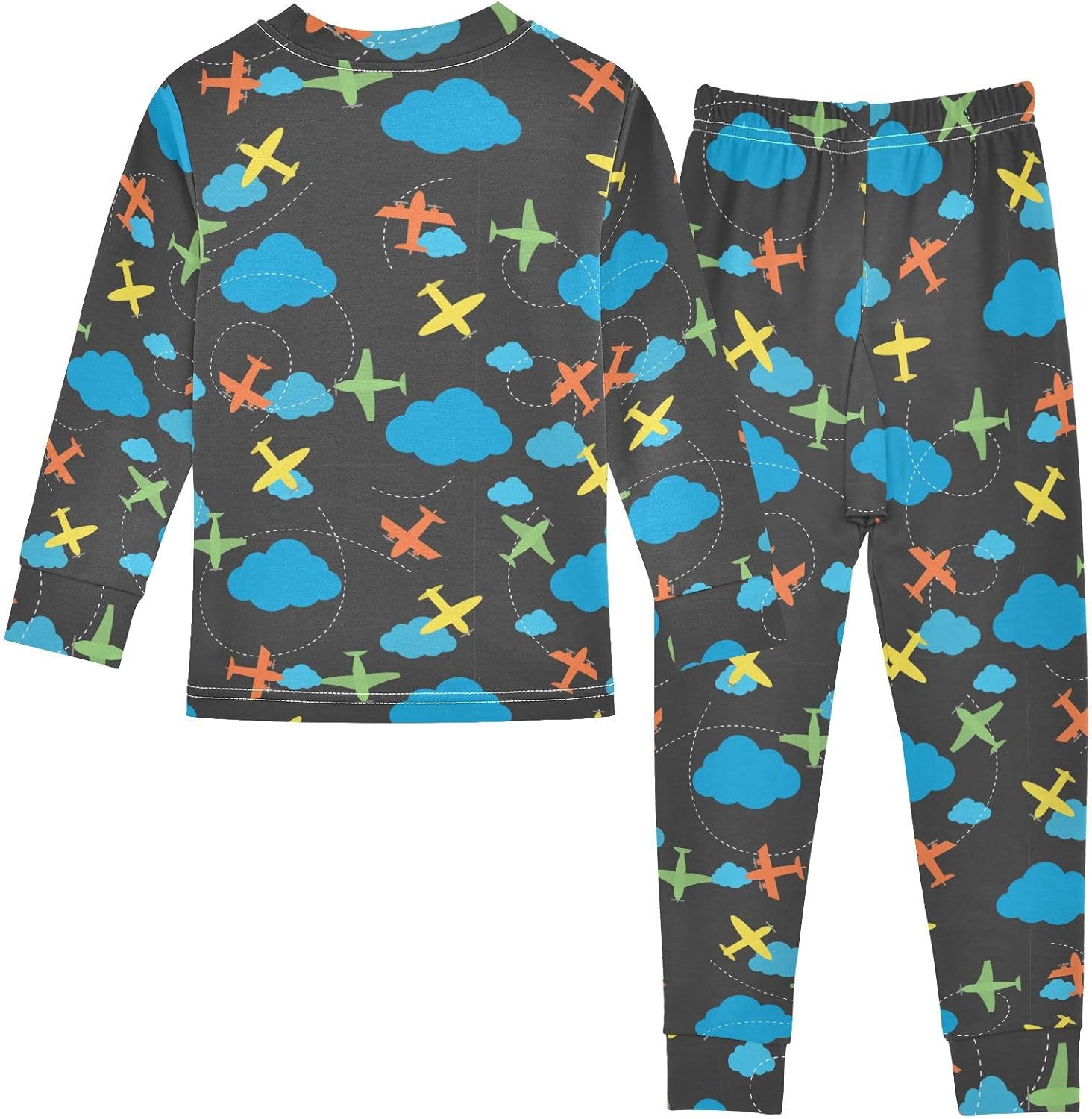 WIFIU Soft Cotton 2 Piece Pajama Set for Kids 18M-8Y 1
