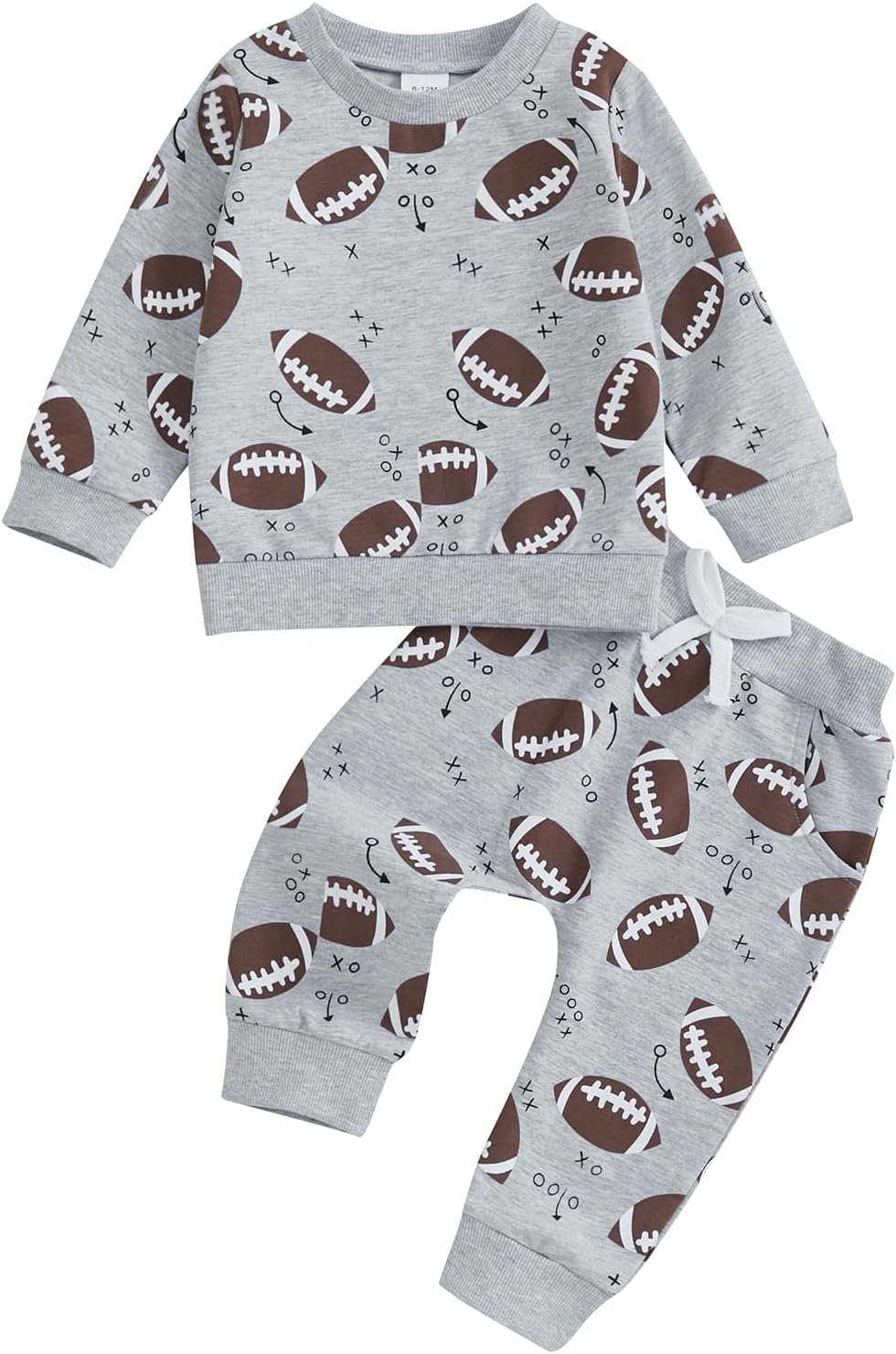 Baby Boys Football Print Set
