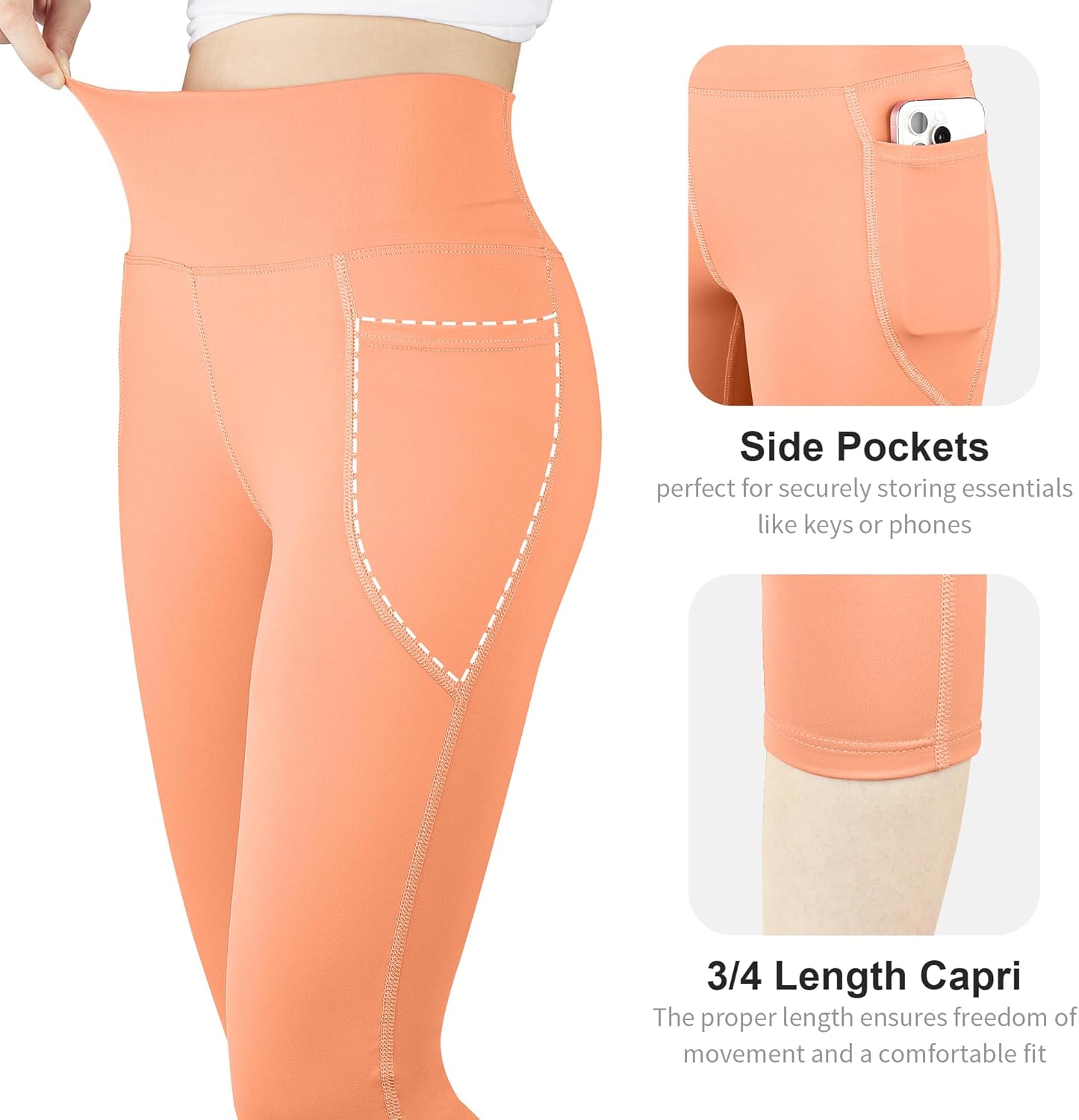 Big Elephant 3-Pack Girls Yoga Leggings