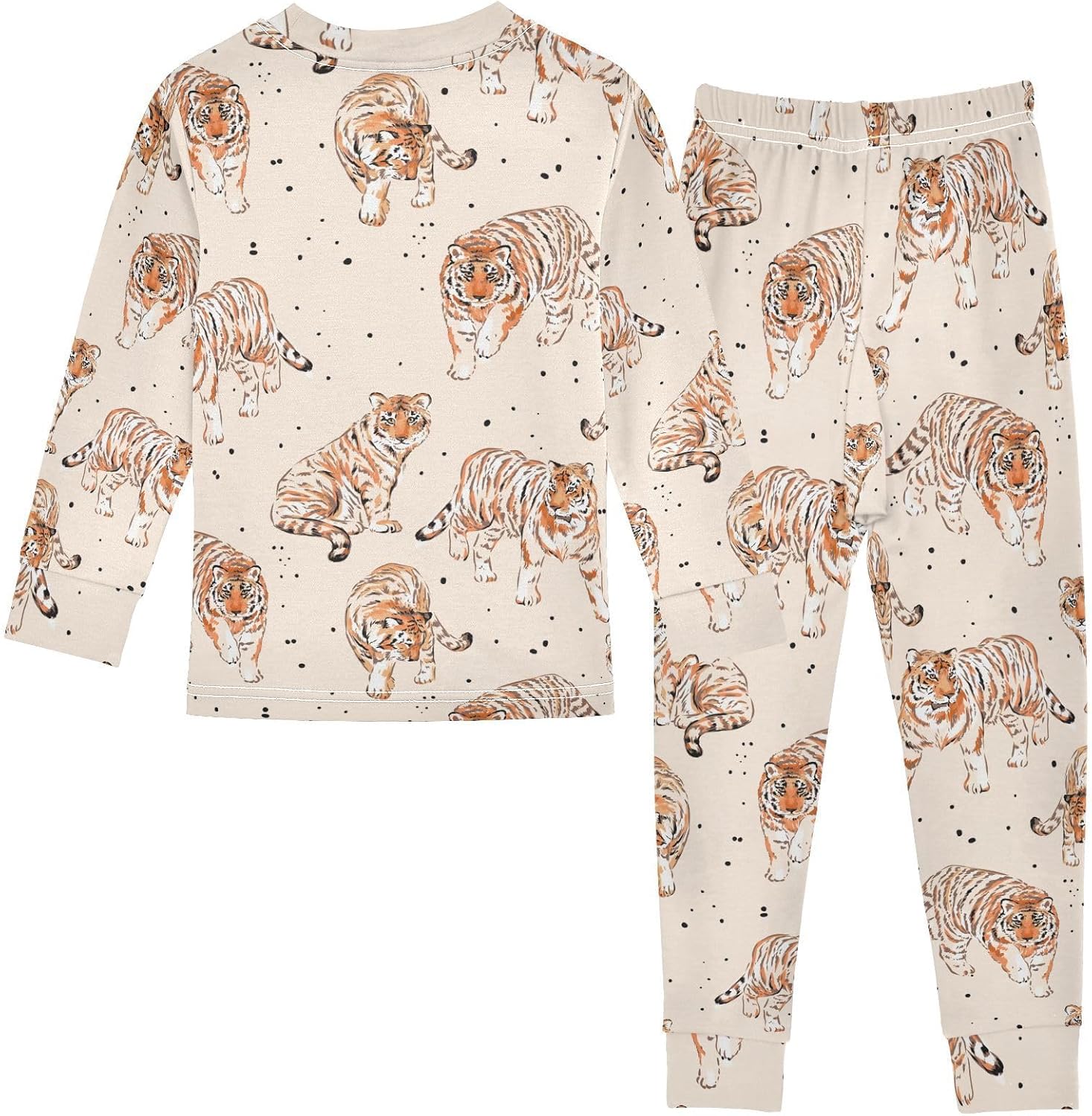 WIFIU Soft Cotton Pajama Set for Kids 18M-8Y 1