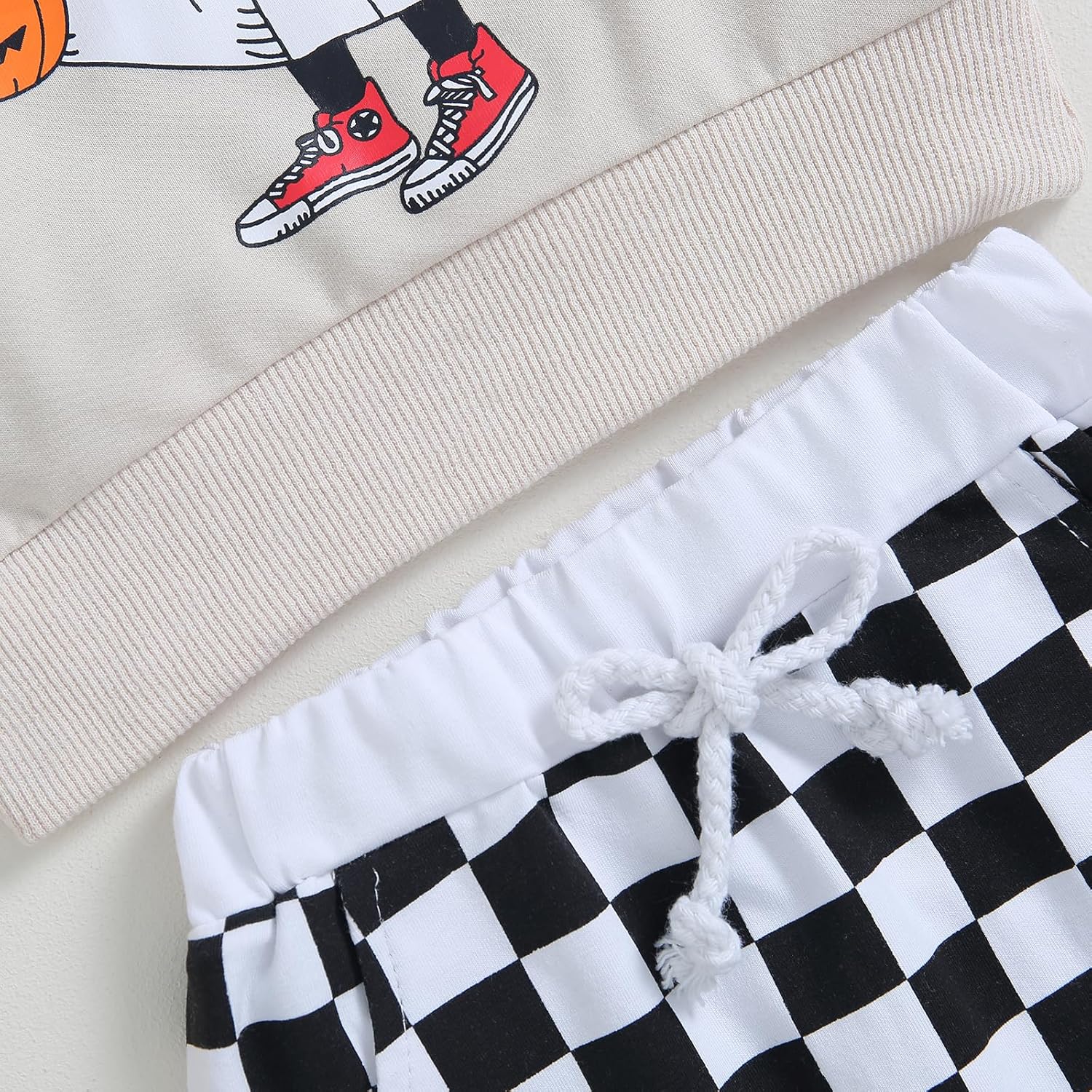 Adobabirl Toddler Halloween Outfits pumpkin patch crew sweatshirt pants set