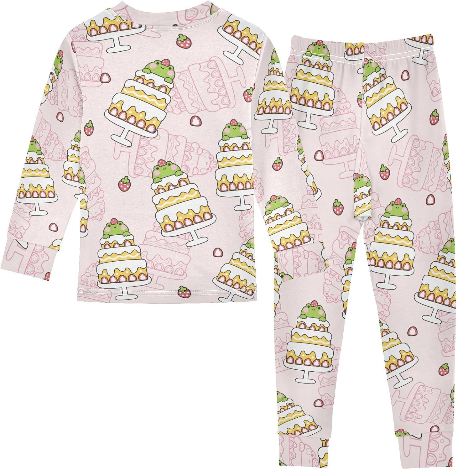 Pajama Sets for Girls Soft Long Sleeve Sleepwear with Cute Design
