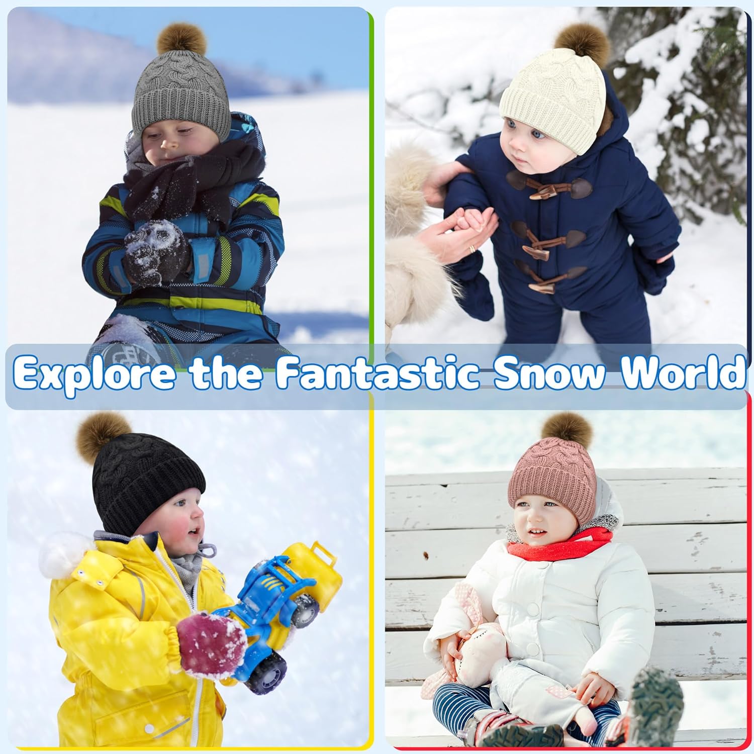 Olreco Toddler Winter Hats for Boys and Girls